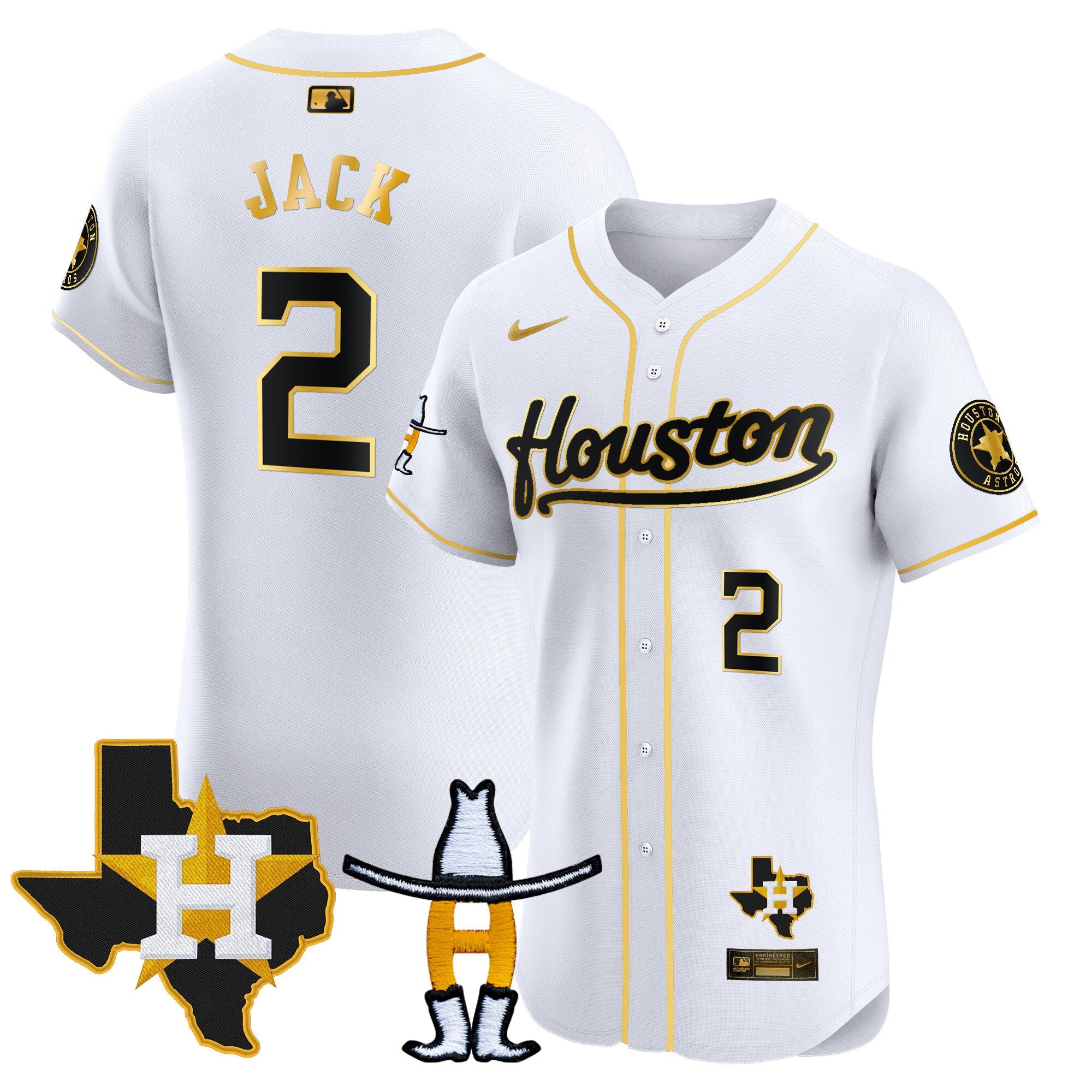 Men’s Houston Houston Rodeo Patch Vapor Premier Elite Jersey