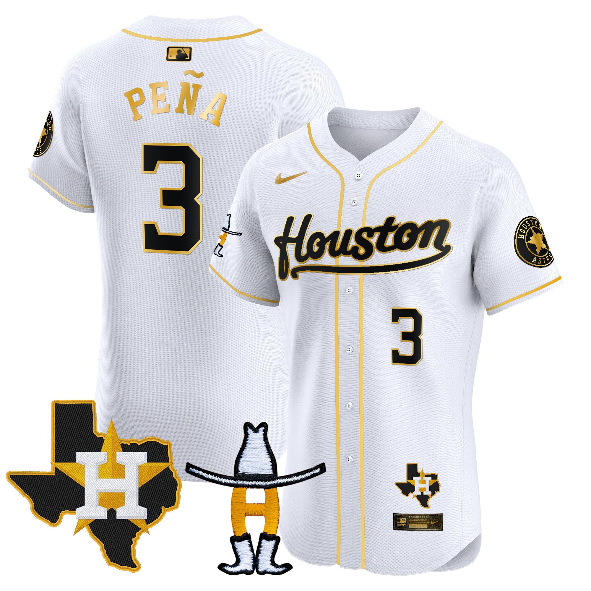 Men’s Houston Houston Rodeo Patch Vapor Premier Elite Jersey