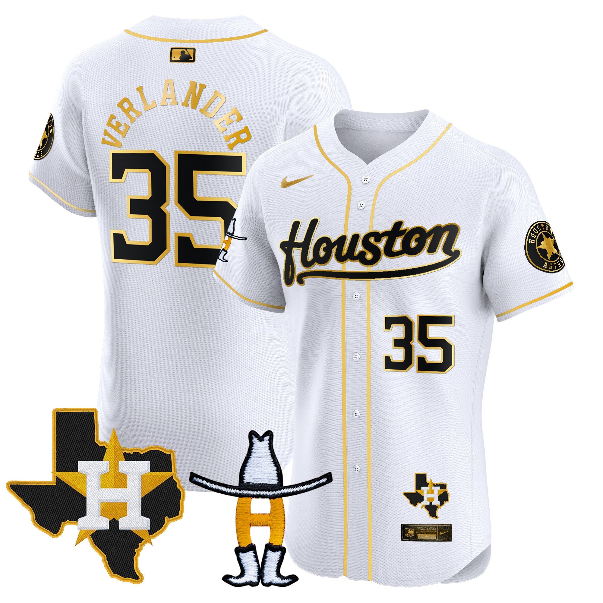Men’s Houston Houston Rodeo Patch Vapor Premier Elite Jersey