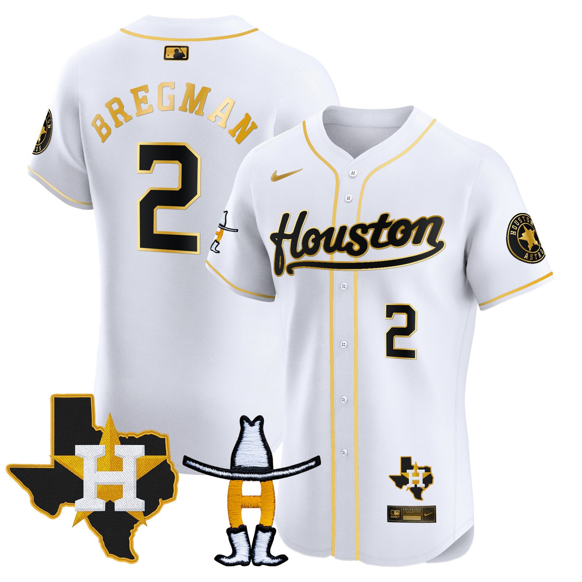 Men’s Houston Houston Rodeo Patch Vapor Premier Elite Jersey