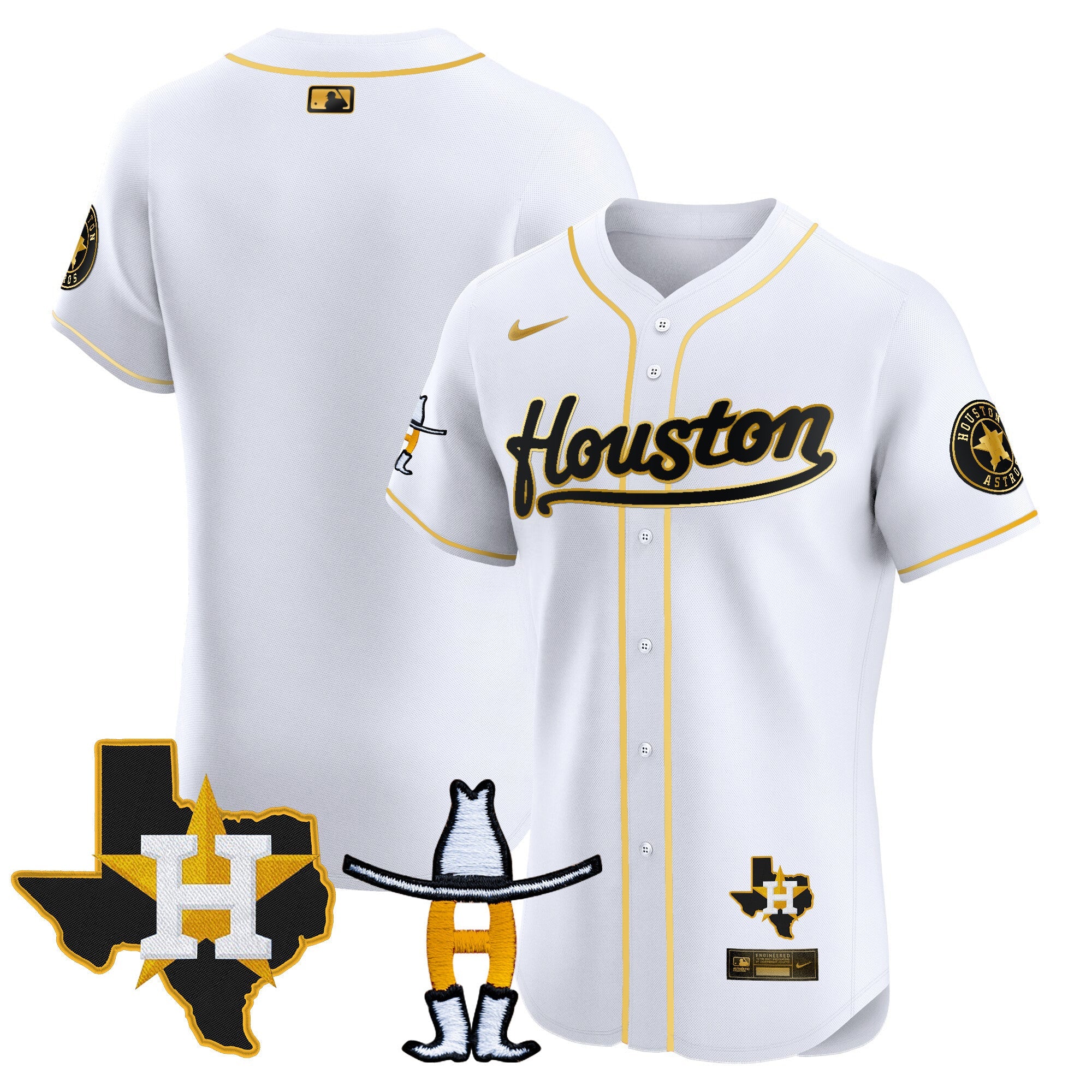 Men’s Houston Houston Rodeo Patch Vapor Premier Elite Jersey