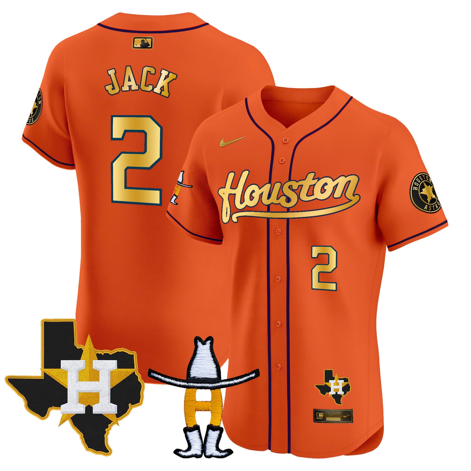 Men’s Houston Houston Rodeo Patch Vapor Premier Elite Jersey