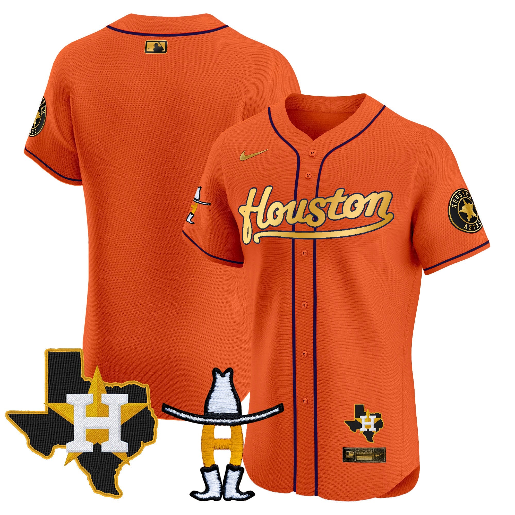 Men’s Houston Houston Rodeo Patch Vapor Premier Elite Jersey