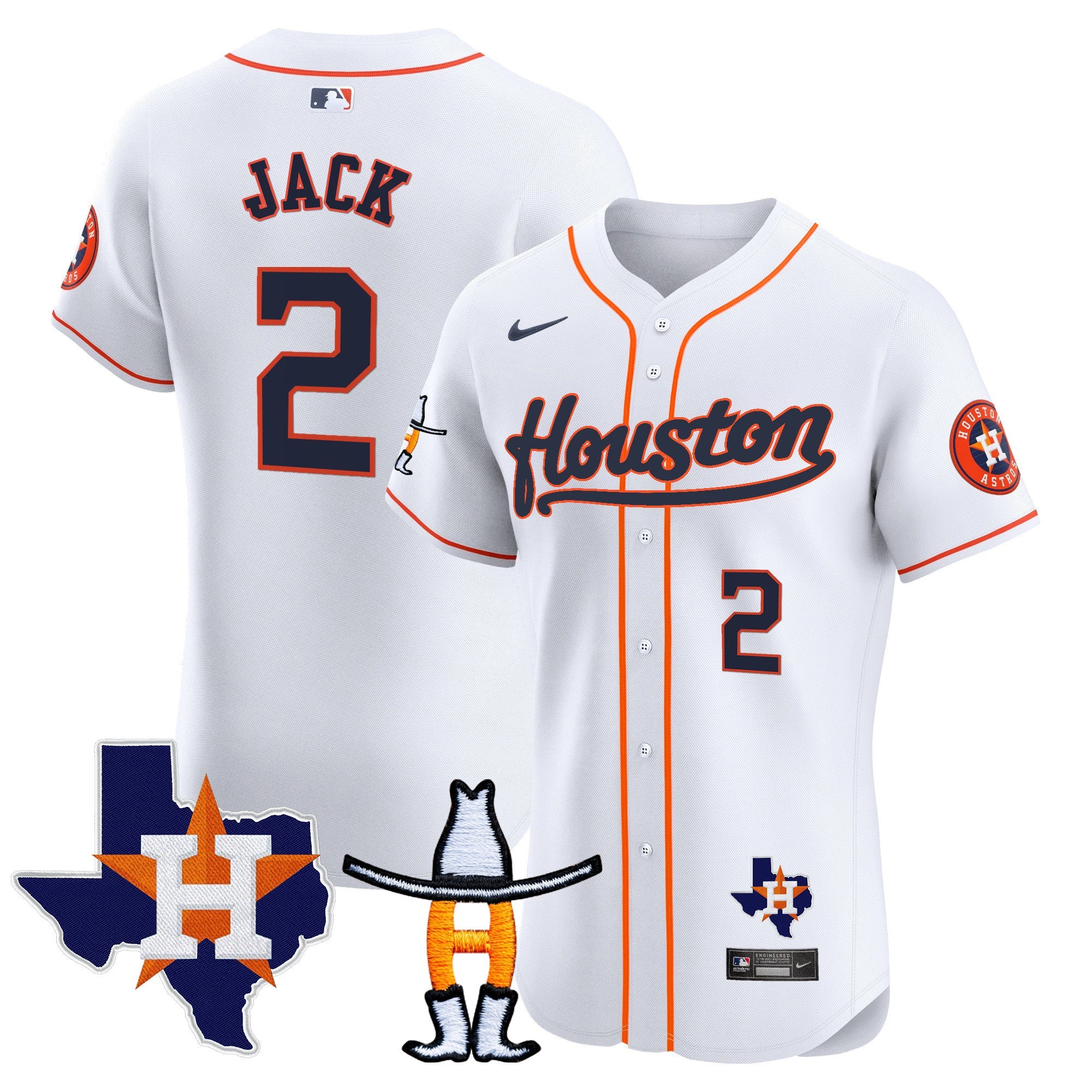 Men’s Houston Houston Rodeo Patch Vapor Premier Elite Jersey