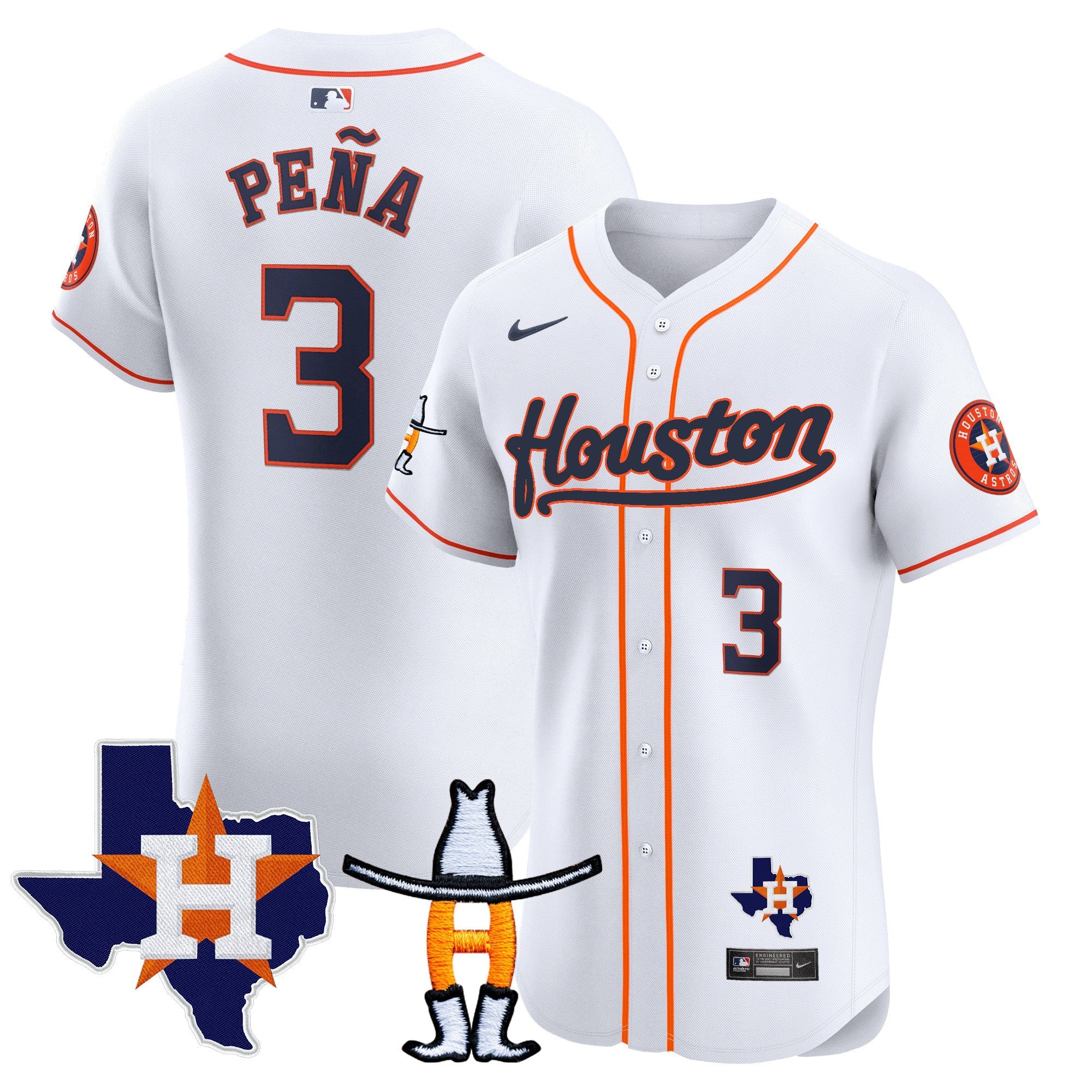 Men’s Houston Houston Rodeo Patch Vapor Premier Elite Jersey