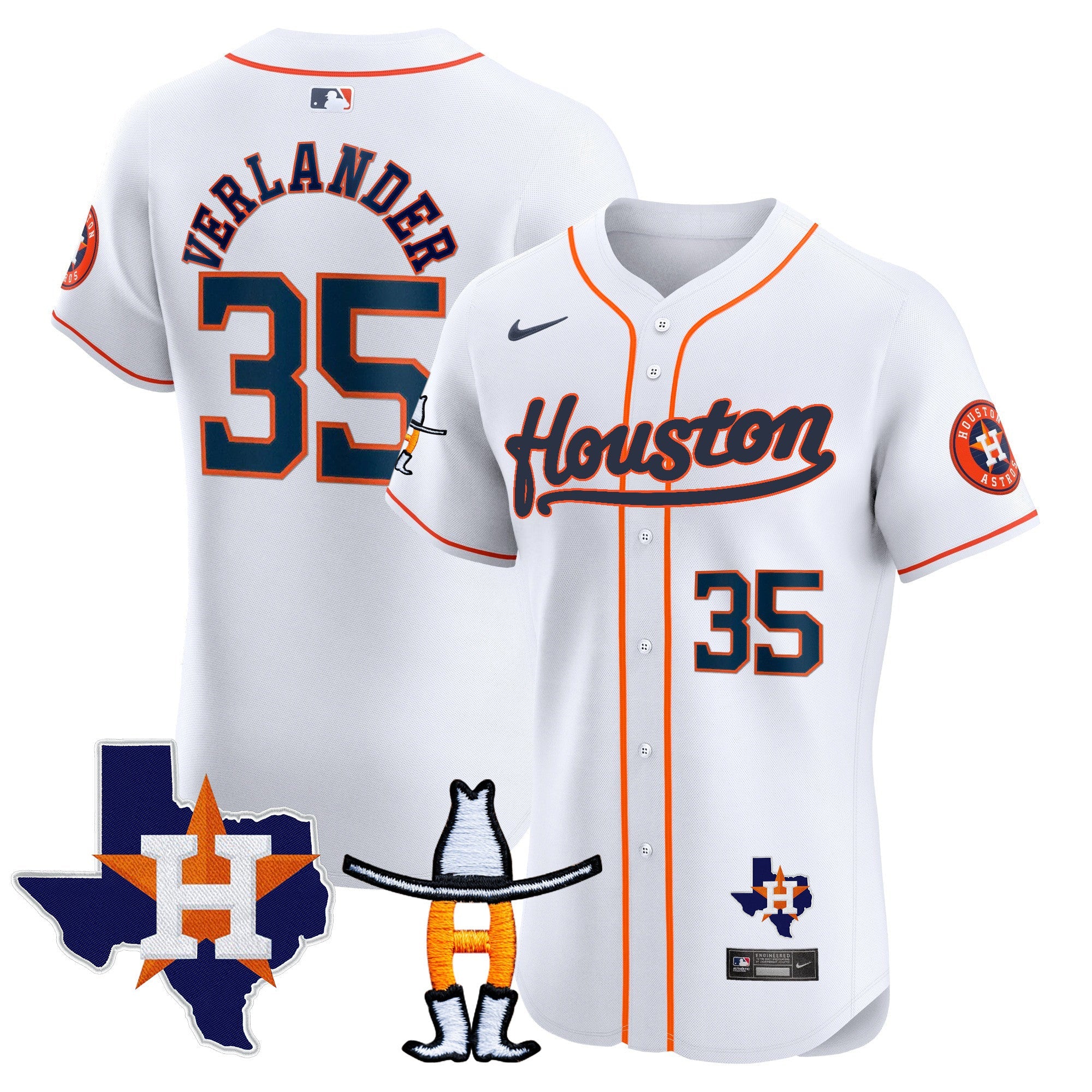 Men’s Houston Houston Rodeo Patch Vapor Premier Elite Jersey