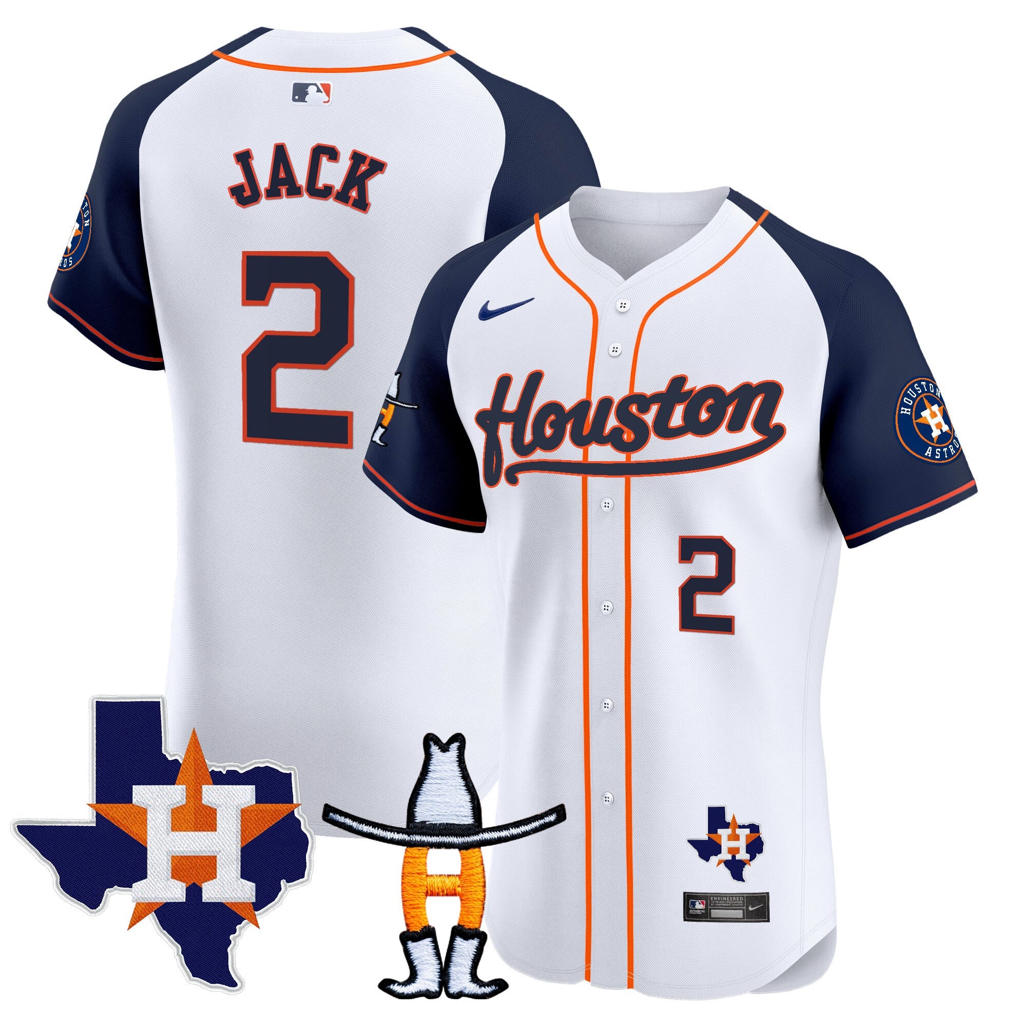 Men’s Houston Houston Rodeo Patch Vapor Premier Elite Jersey