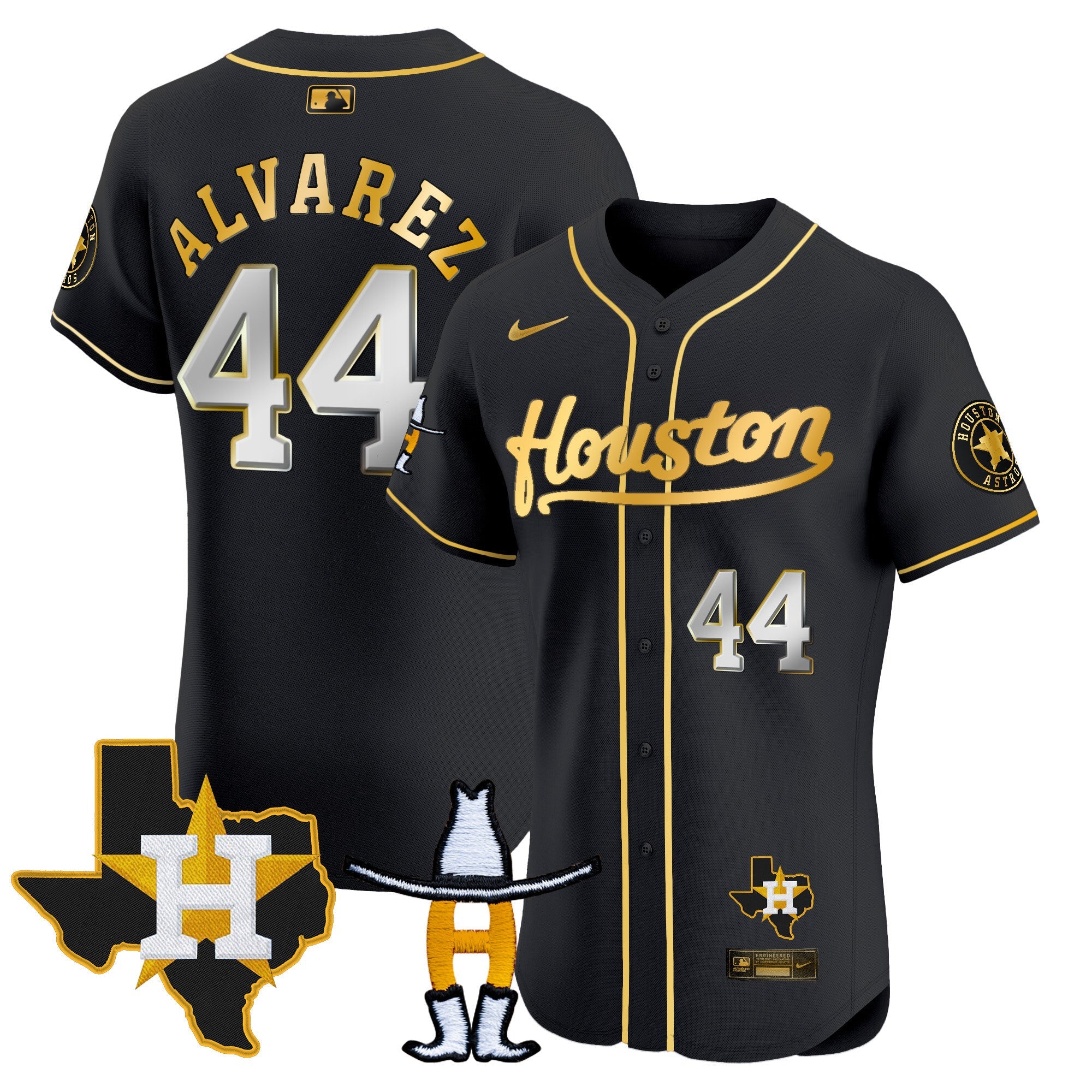 Men’s Houston Houston Rodeo Patch Vapor Premier Elite Jersey