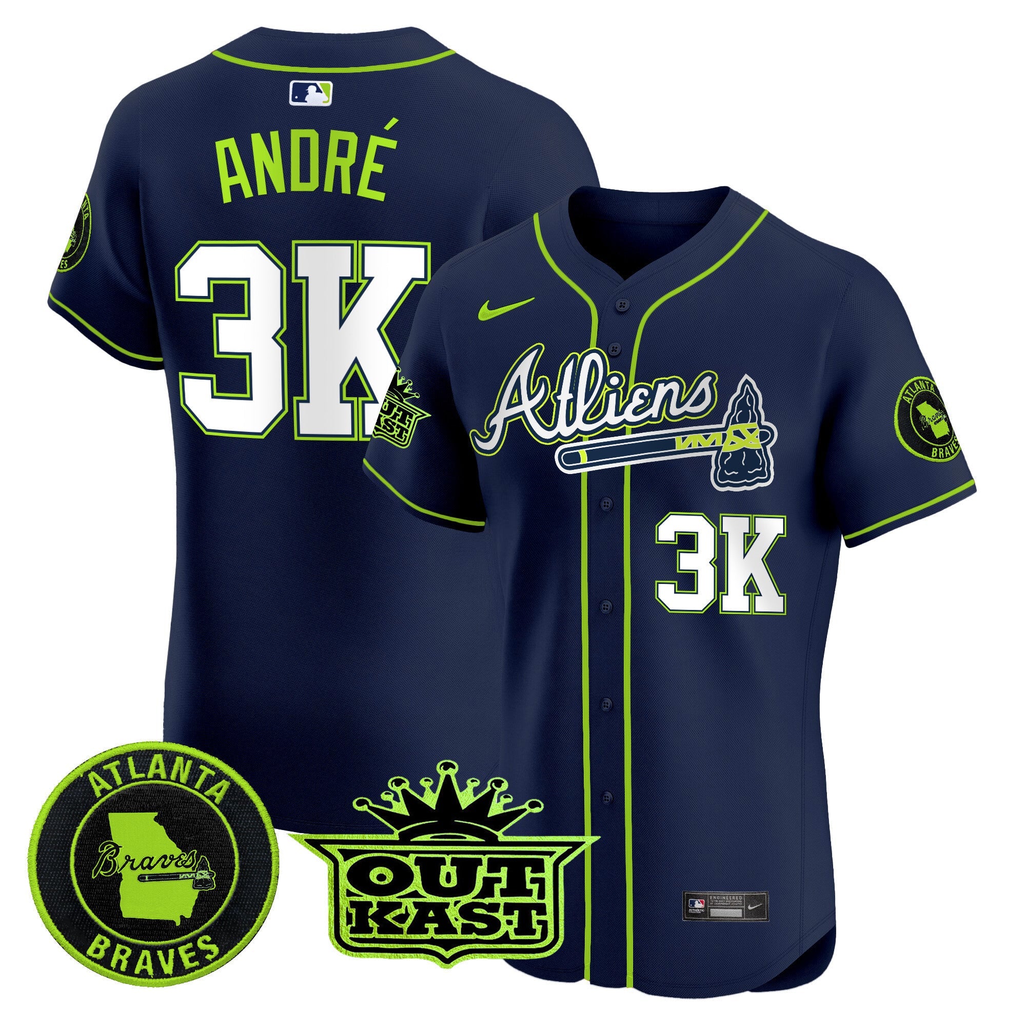 Men’s Atlanta Atliens Vapor Premier Elite Jersey
