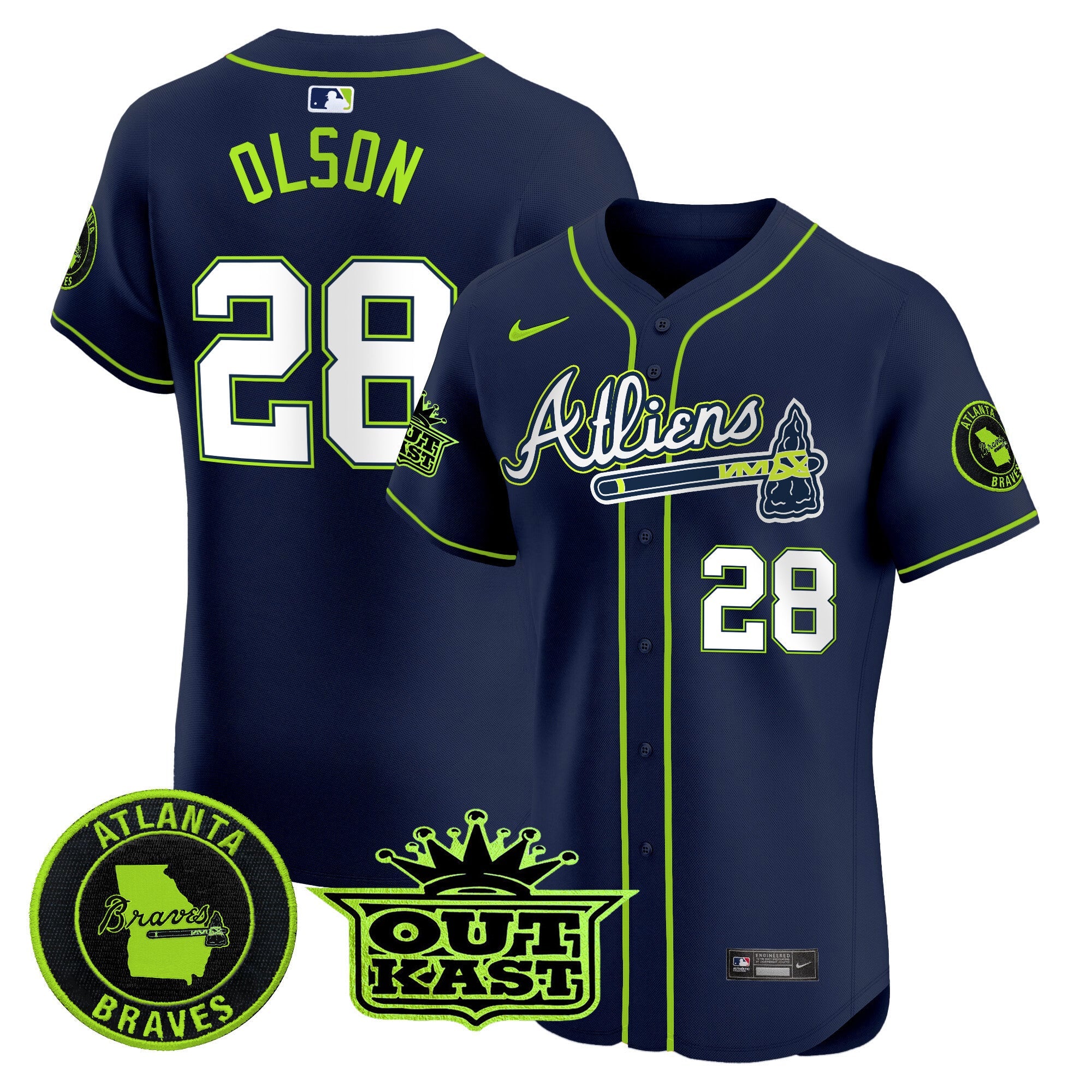 Men’s Atlanta Atliens Vapor Premier Elite Jersey