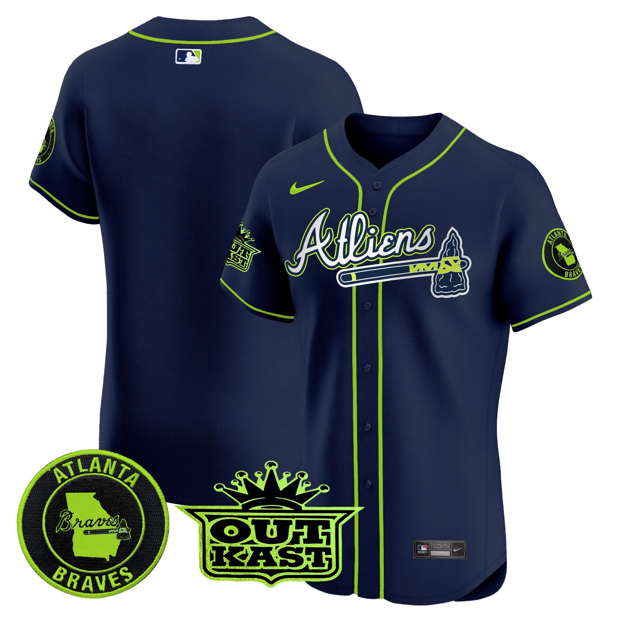 Men’s Atlanta Atliens Vapor Premier Elite Jersey
