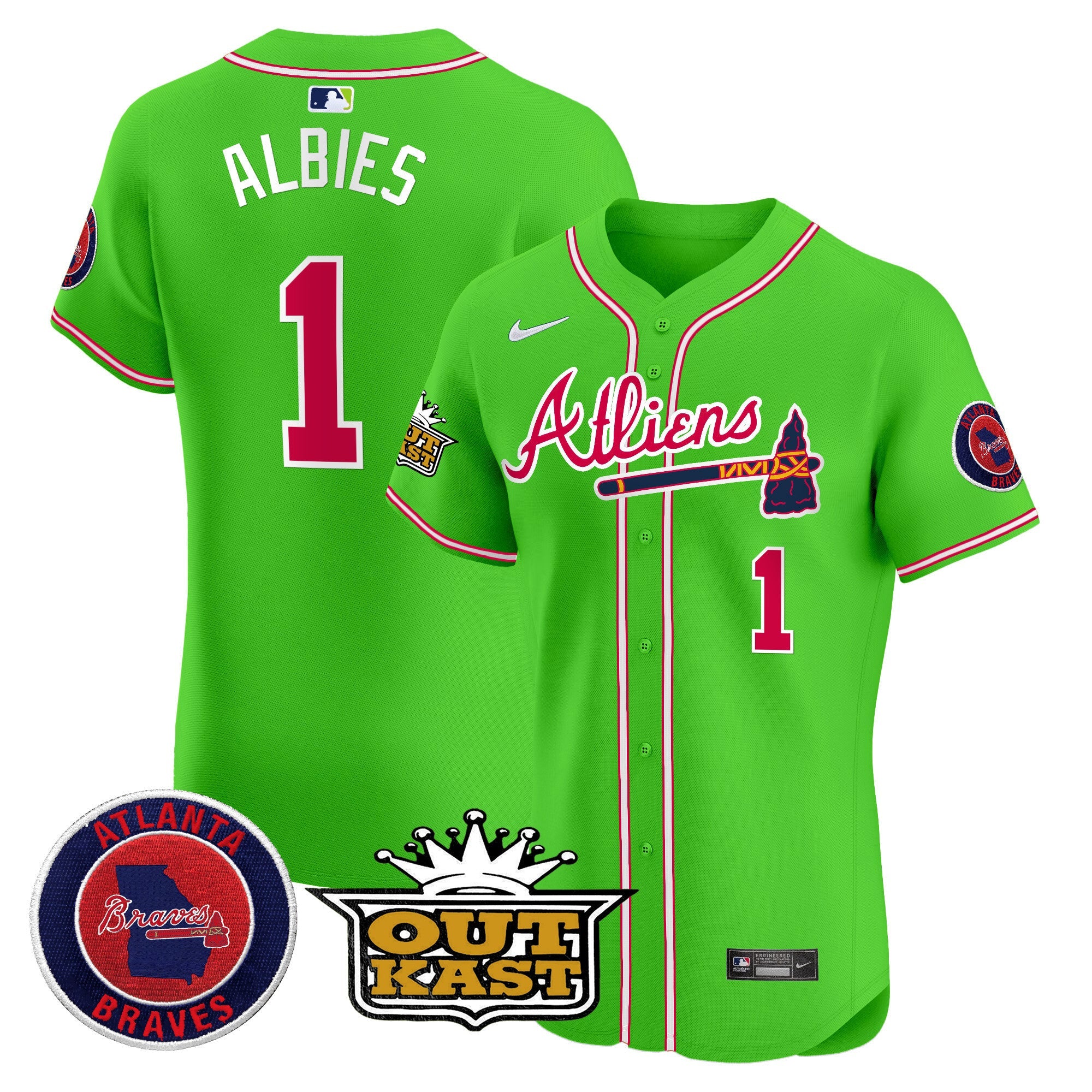 Men’s Atlanta Atliens Vapor Premier Elite Jersey
