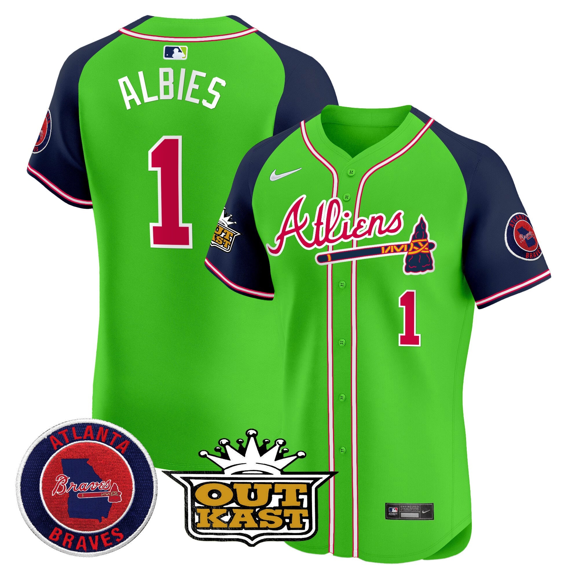Men’s Atlanta Atliens Vapor Premier Elite Jersey