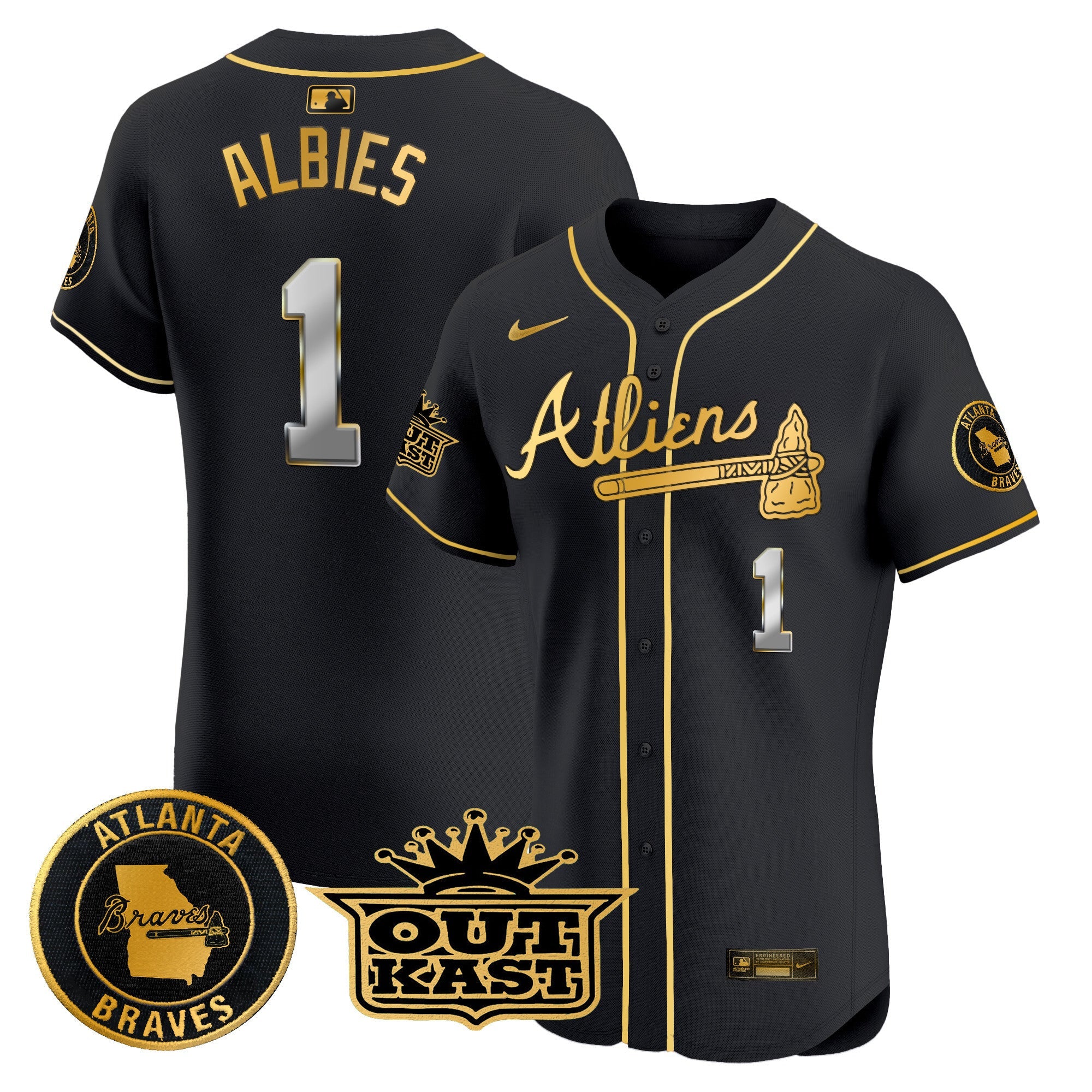 Men’s Atlanta Atliens Vapor Premier Elite Jersey