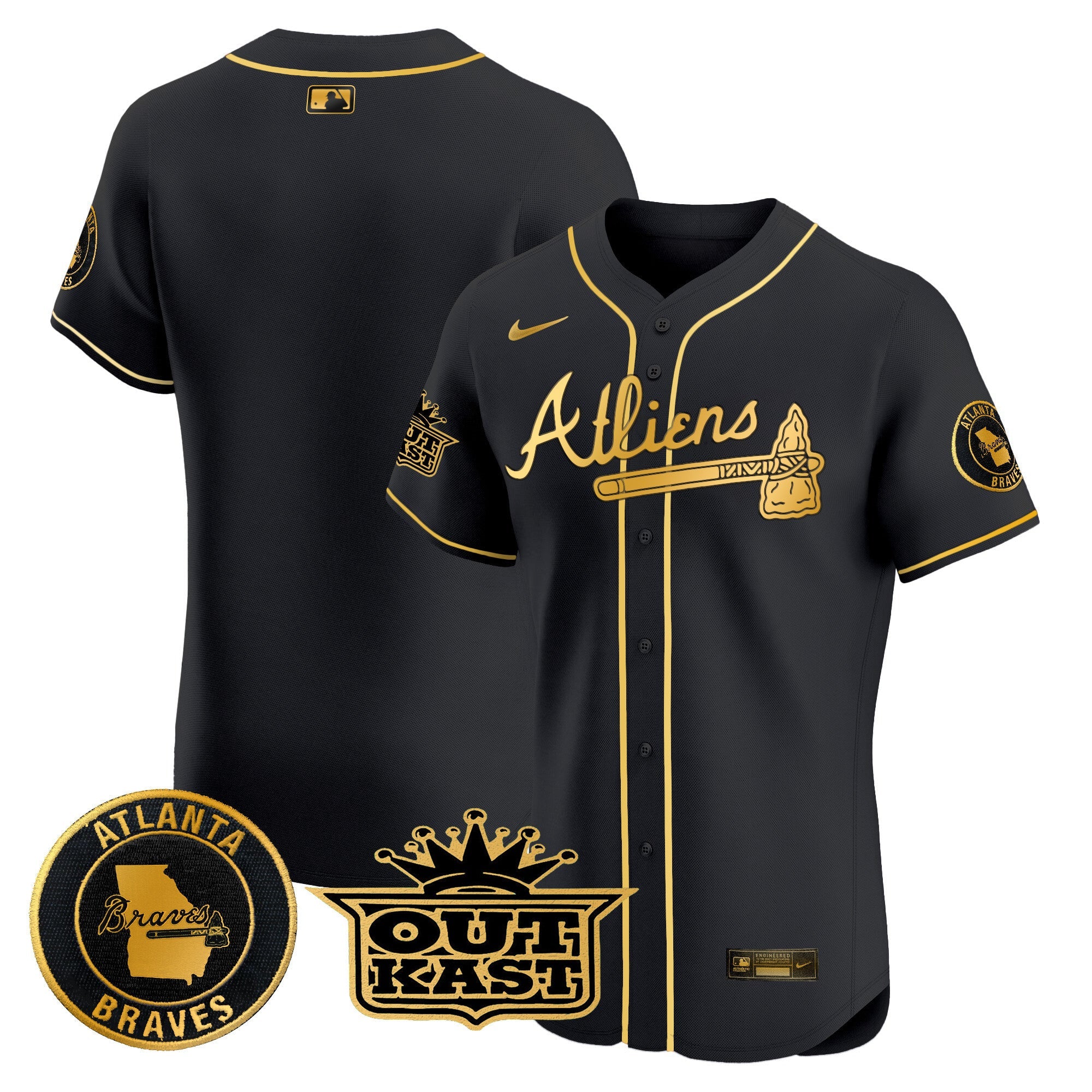 Men’s Atlanta Atliens Vapor Premier Elite Jersey