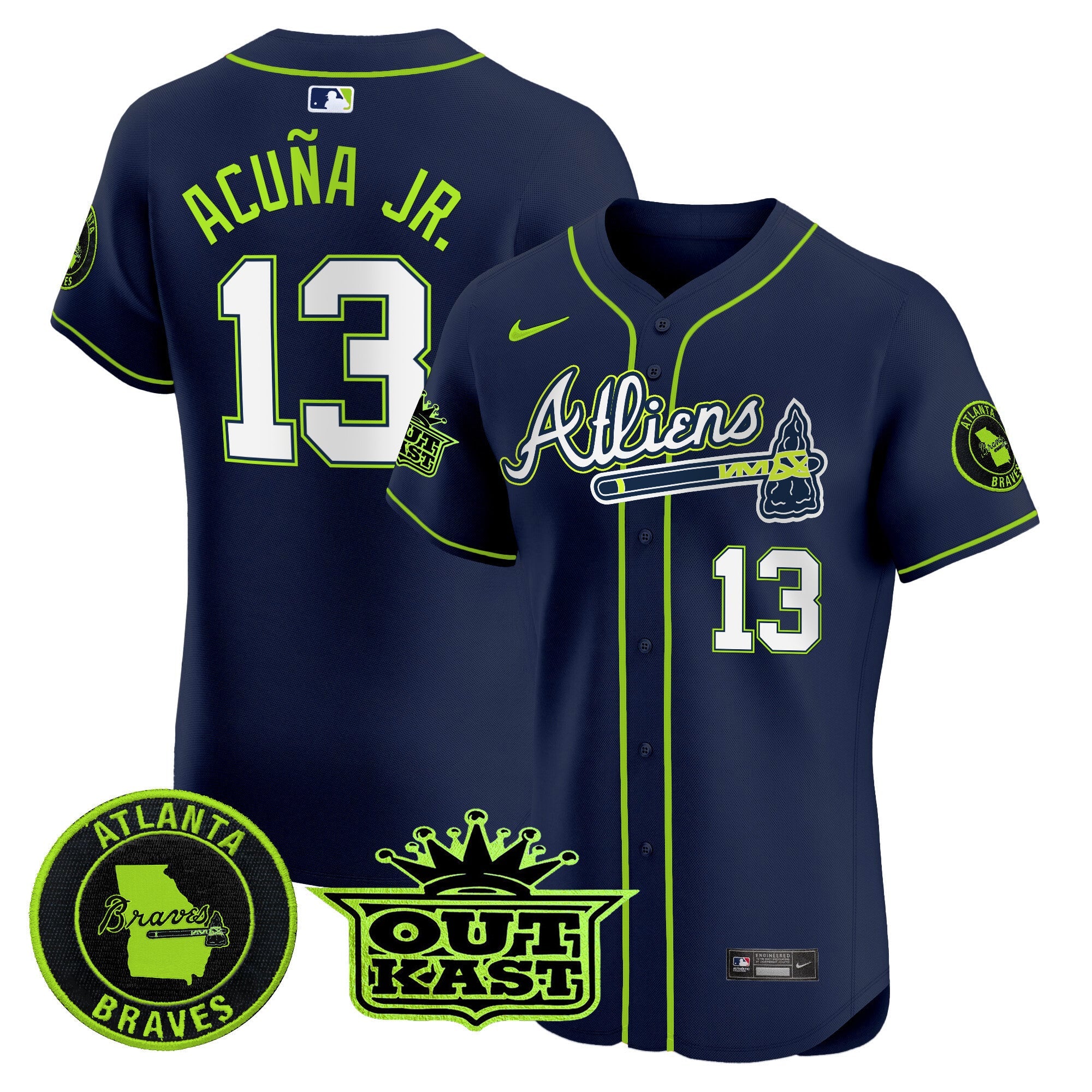 Men’s Atlanta Atliens Vapor Premier Elite Jersey
