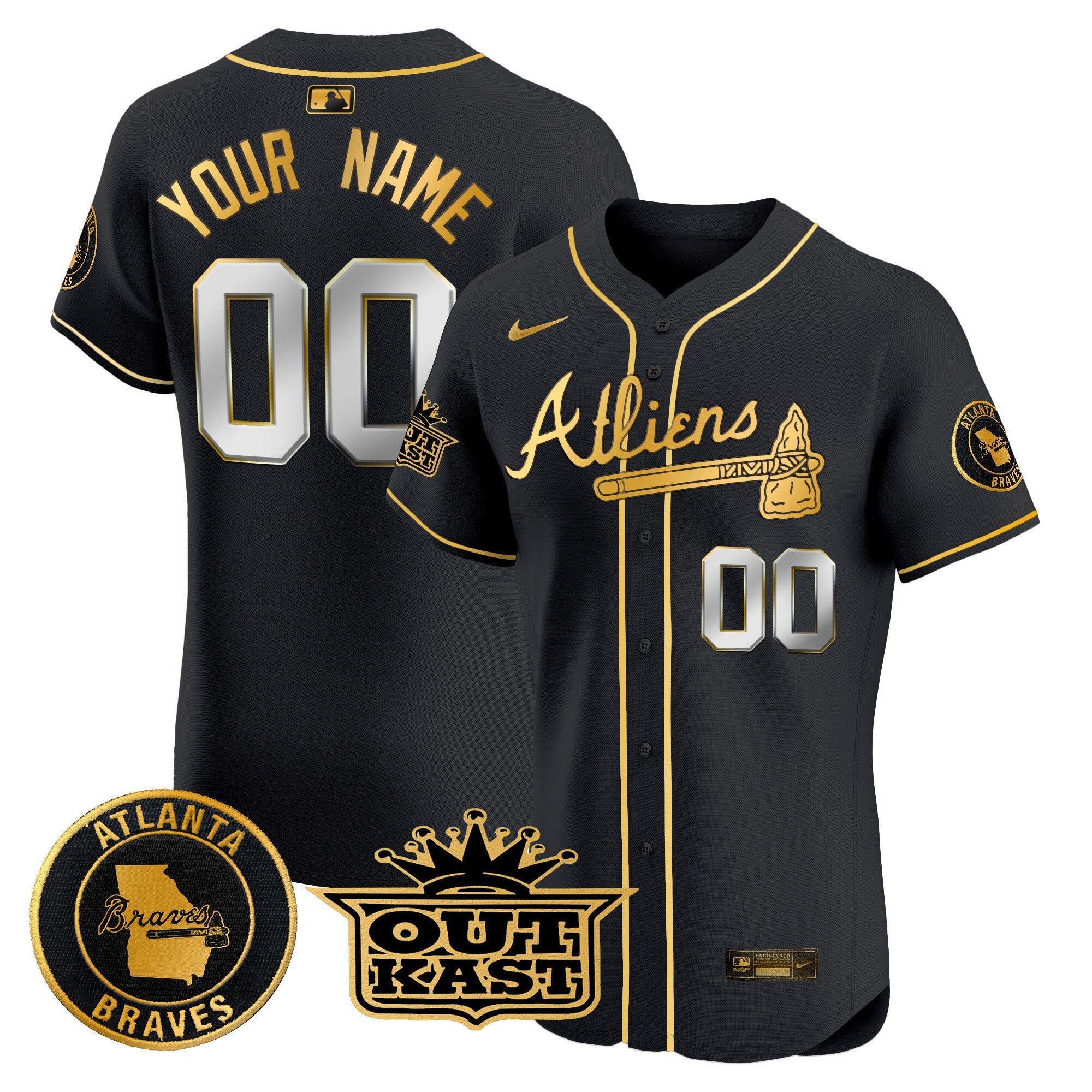 Atlanta Atliens Vapor Premier Elite Custom Jersey