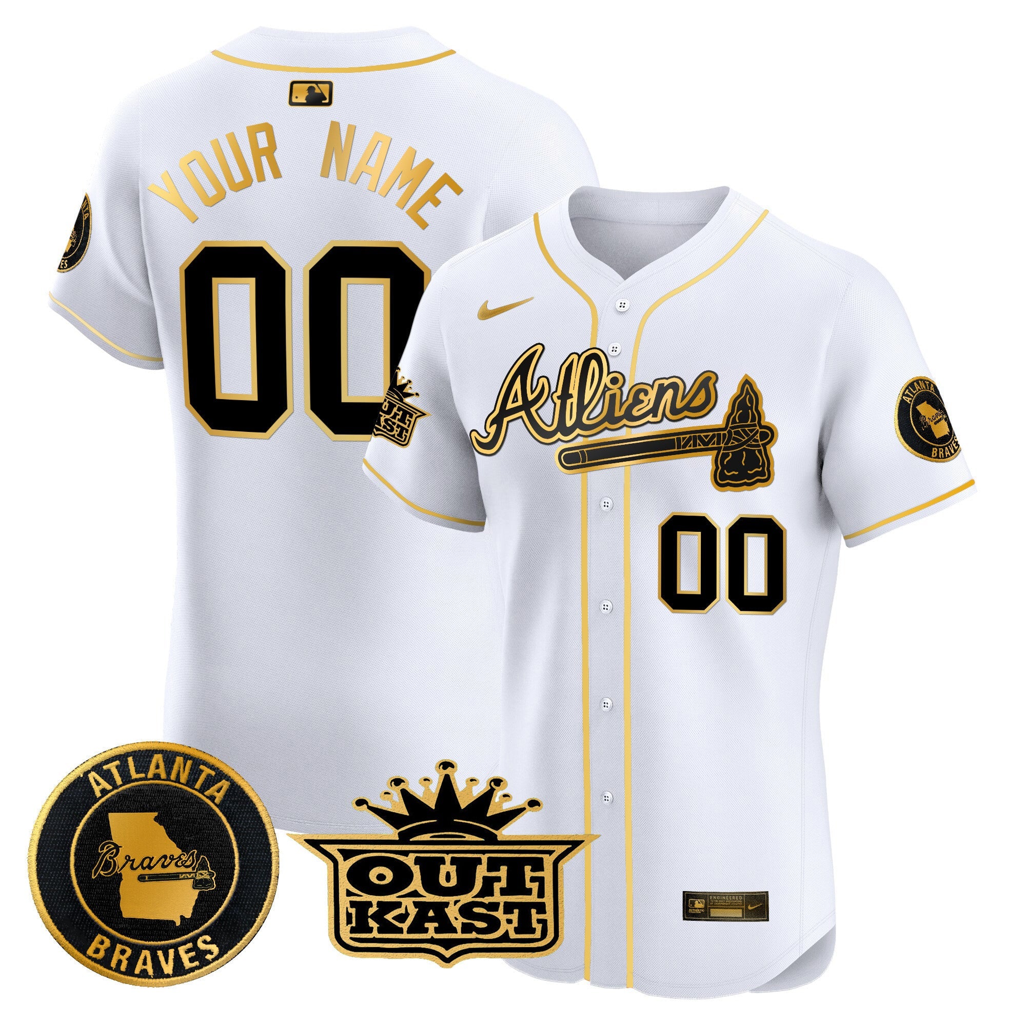 Atlanta Atliens Vapor Premier Elite Custom Jersey