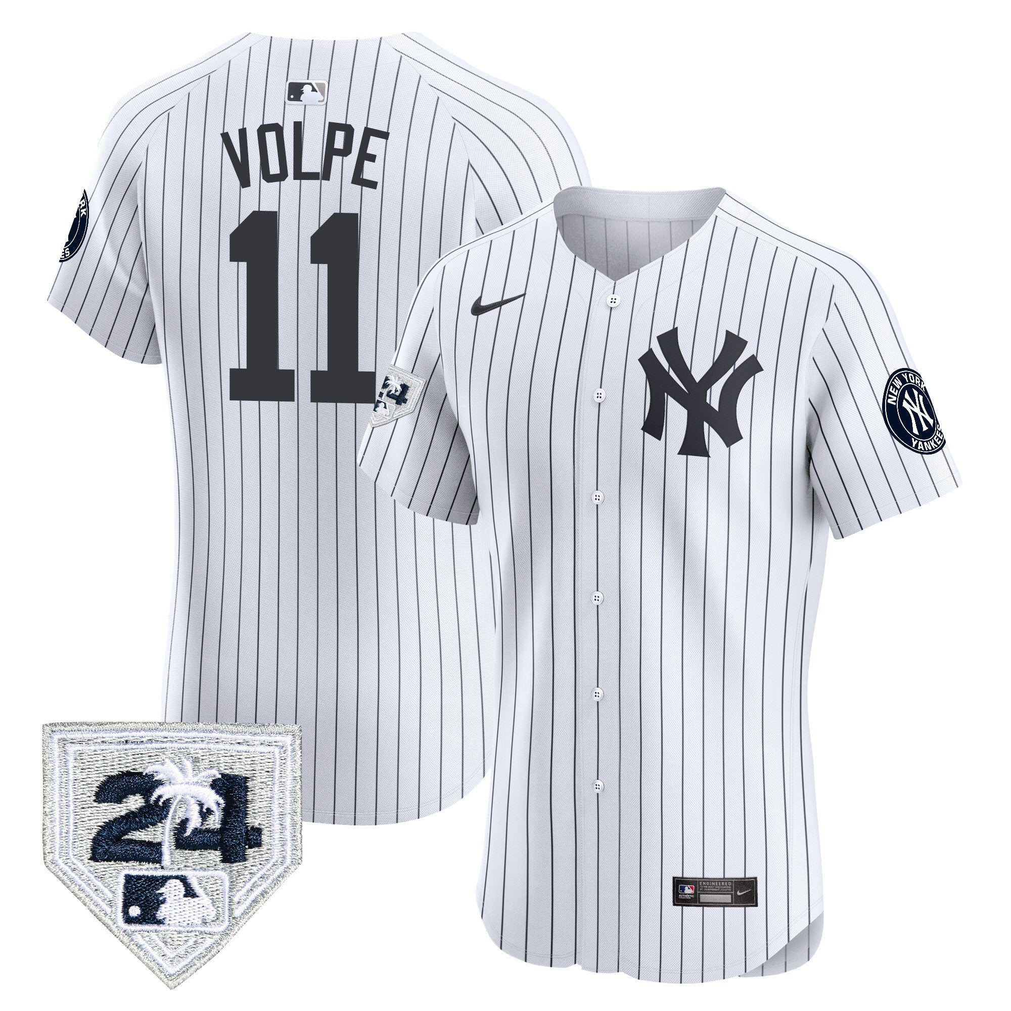 Men’s New York 2024 Spring Training Patch Vapor Premier Elite Jersey V2