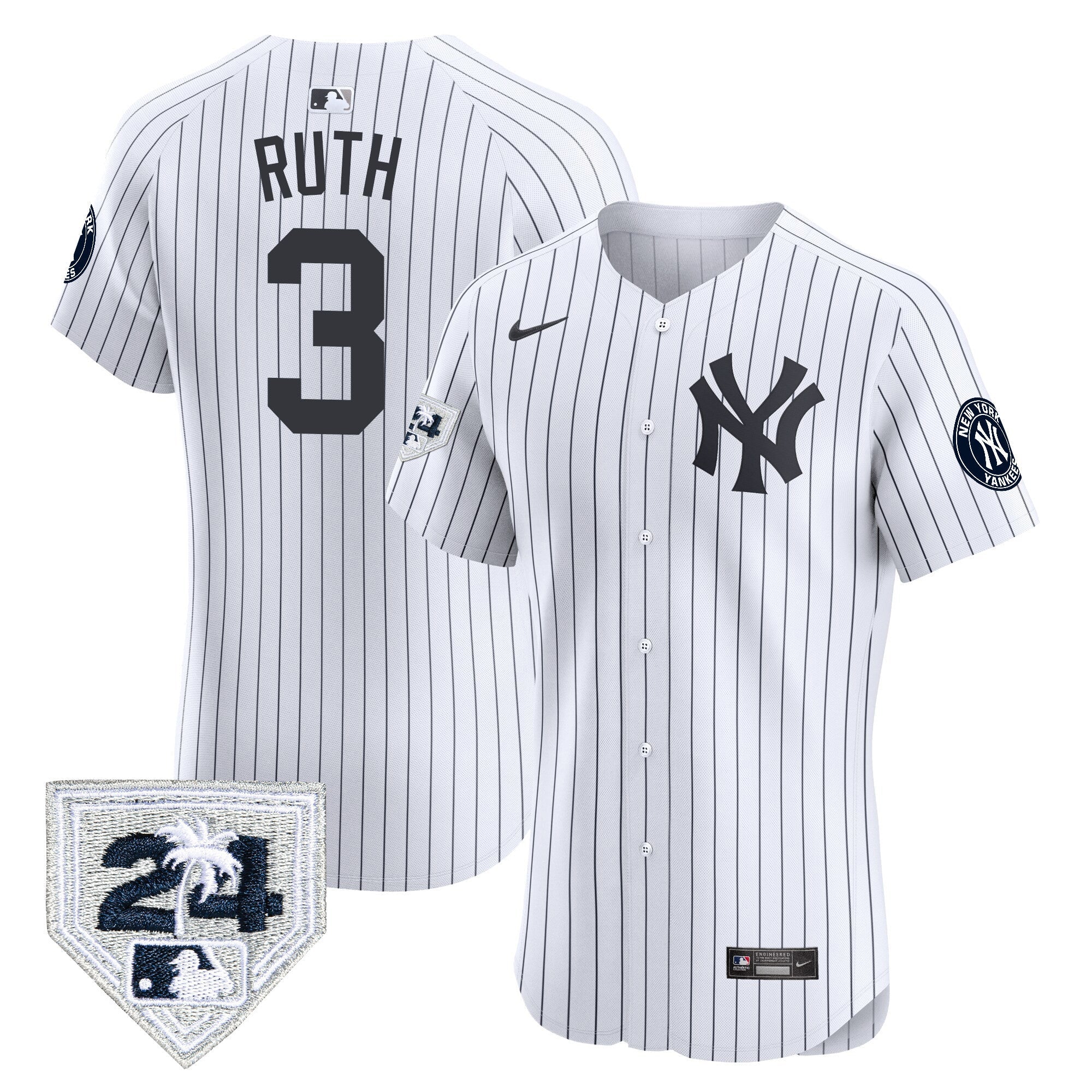 Men’s New York 2024 Spring Training Patch Vapor Premier Elite Jersey V2