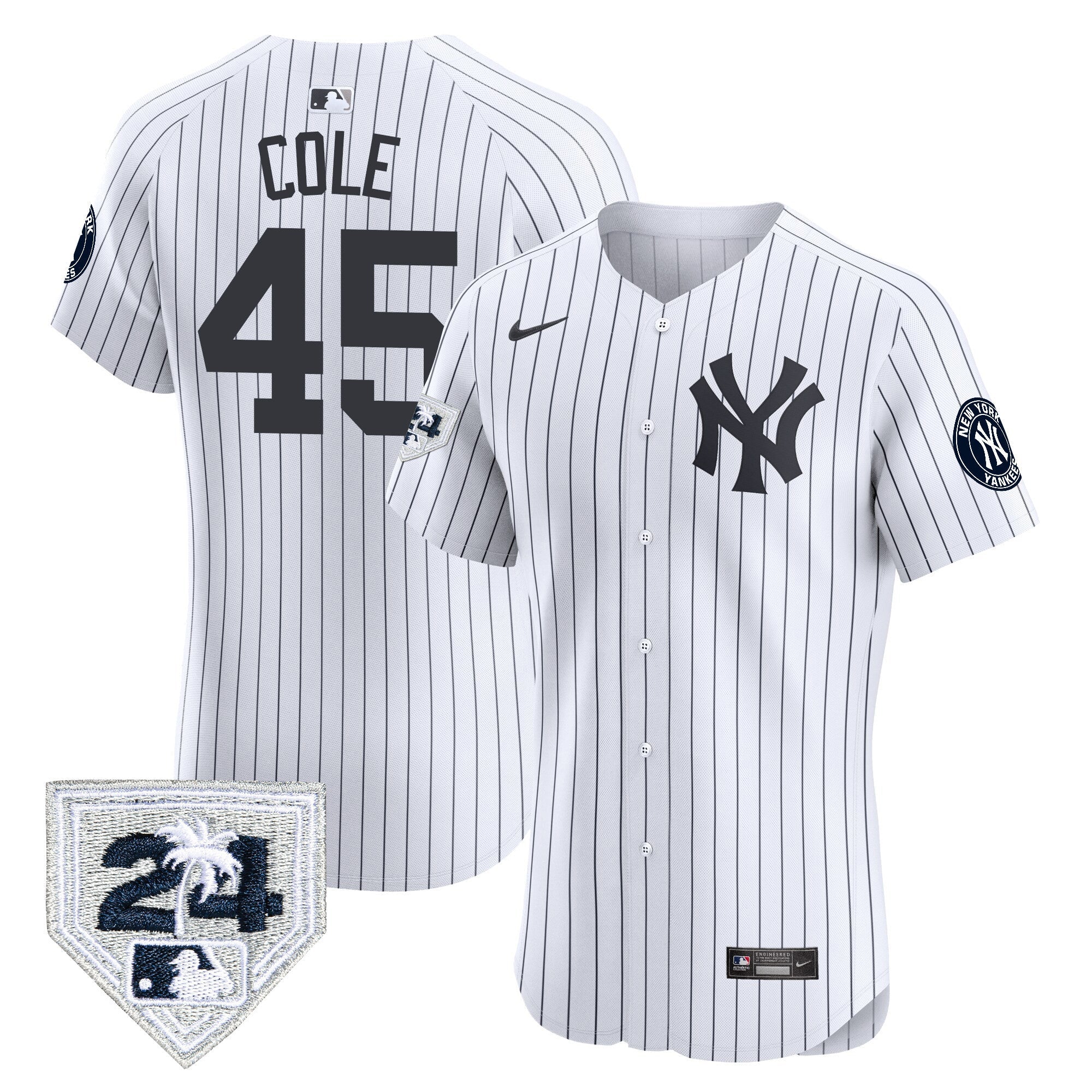 Men’s New York 2024 Spring Training Patch Vapor Premier Elite Jersey V2