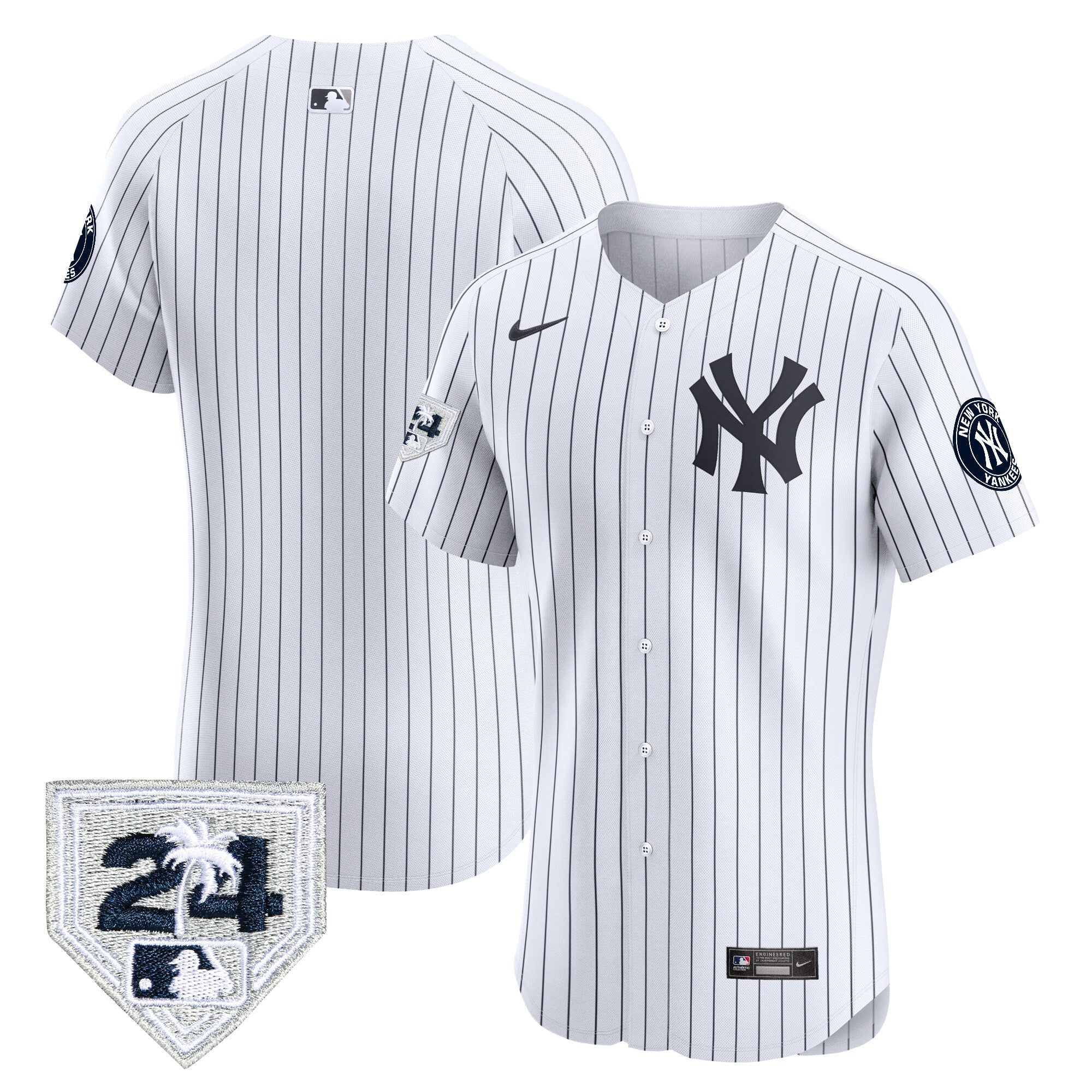 Men’s New York 2024 Spring Training Patch Vapor Premier Elite Jersey V2