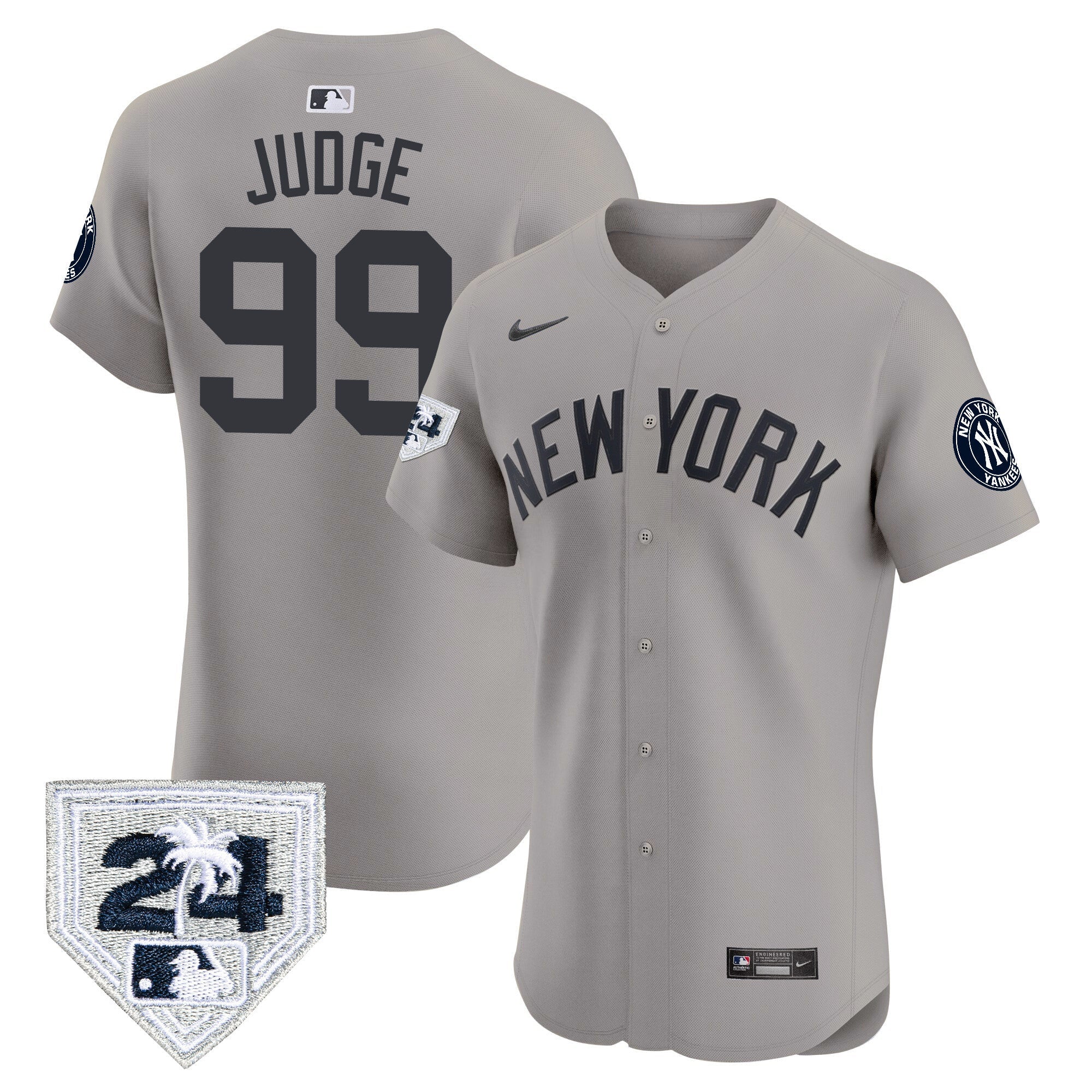 Men’s New York 2024 Spring Training Patch Vapor Premier Elite Jersey V2
