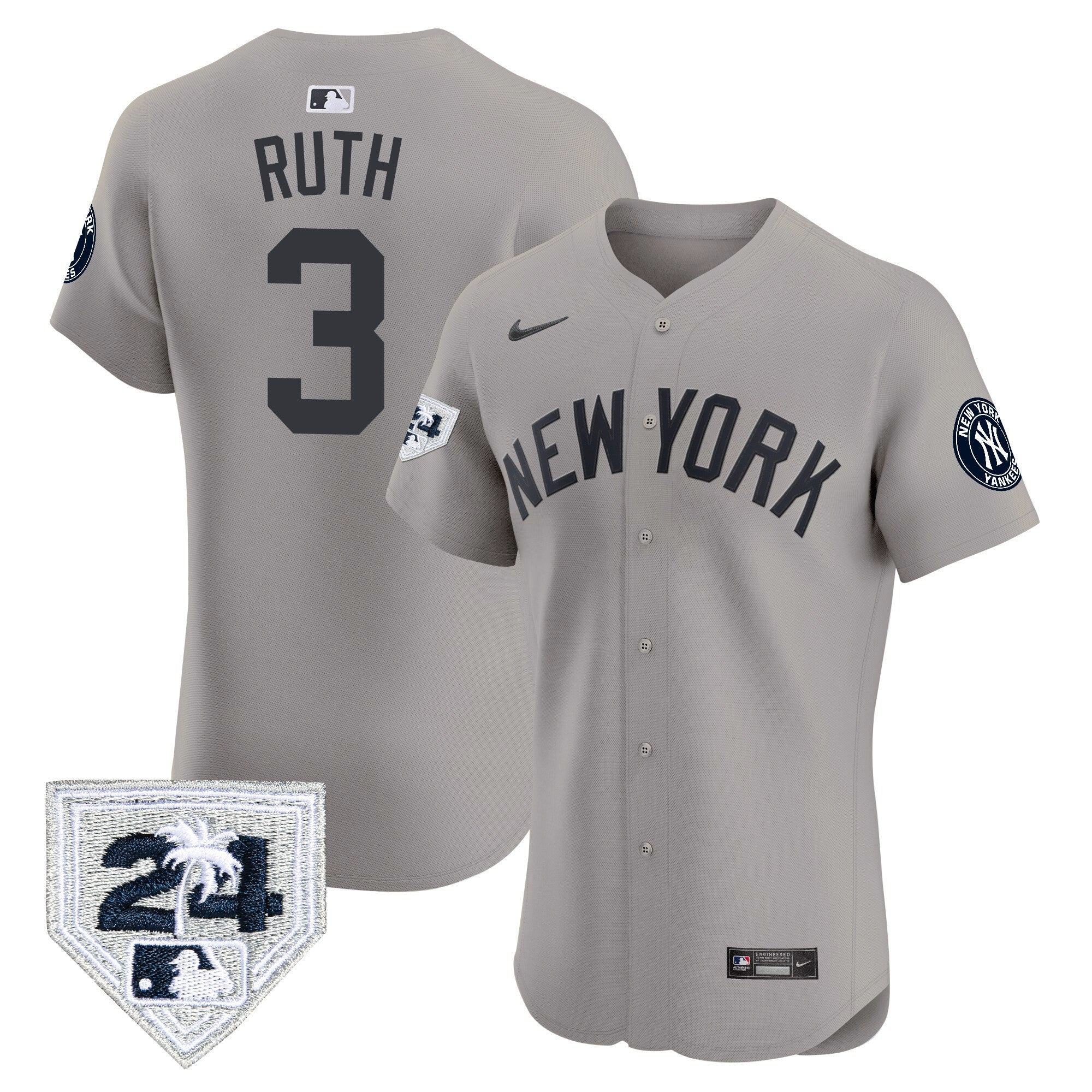 Men’s New York 2024 Spring Training Patch Vapor Premier Elite Jersey V2