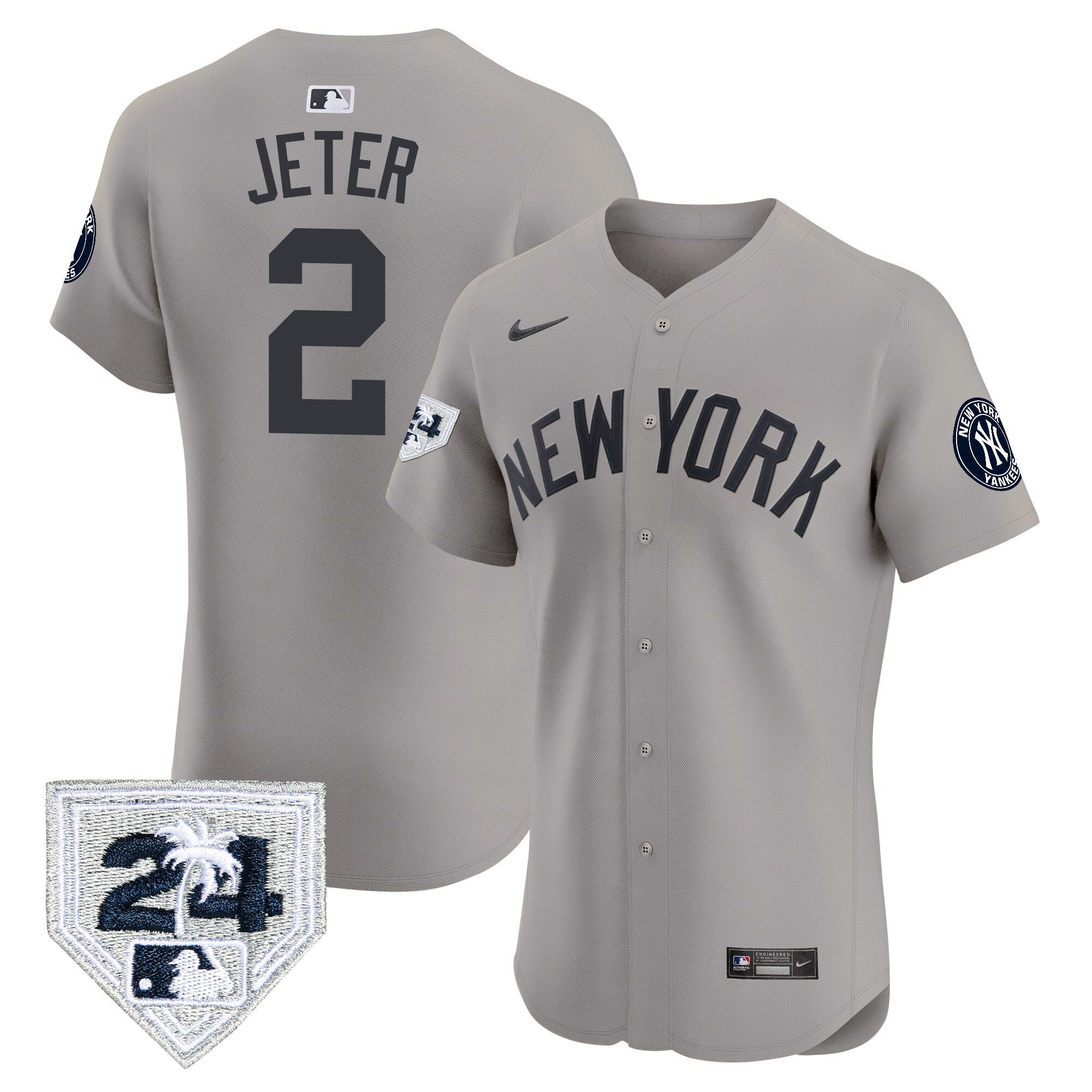 Men’s New York 2024 Spring Training Patch Vapor Premier Elite Jersey V2