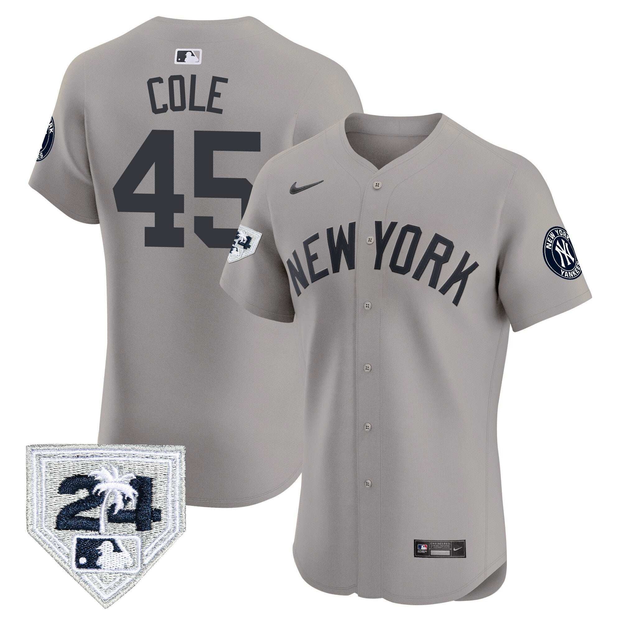 Men’s New York 2024 Spring Training Patch Vapor Premier Elite Jersey V2