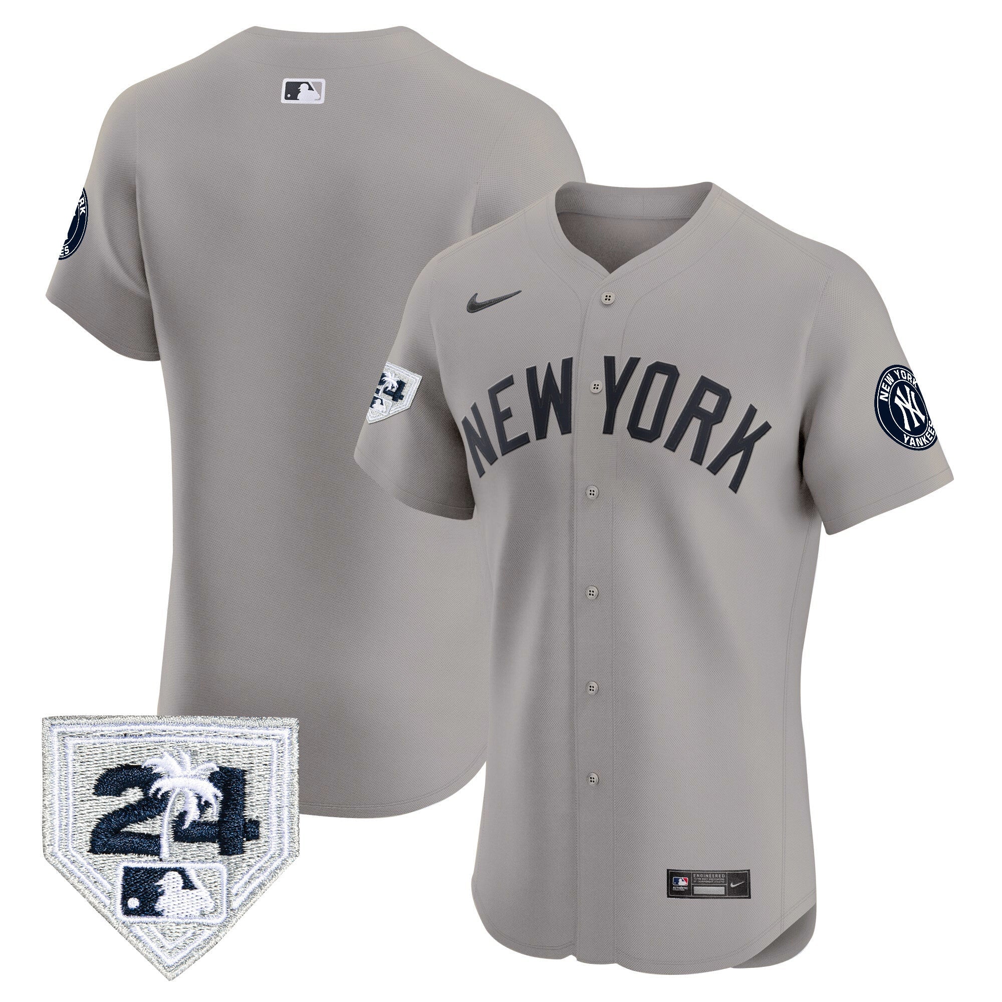Men’s New York 2024 Spring Training Patch Vapor Premier Elite Jersey V2