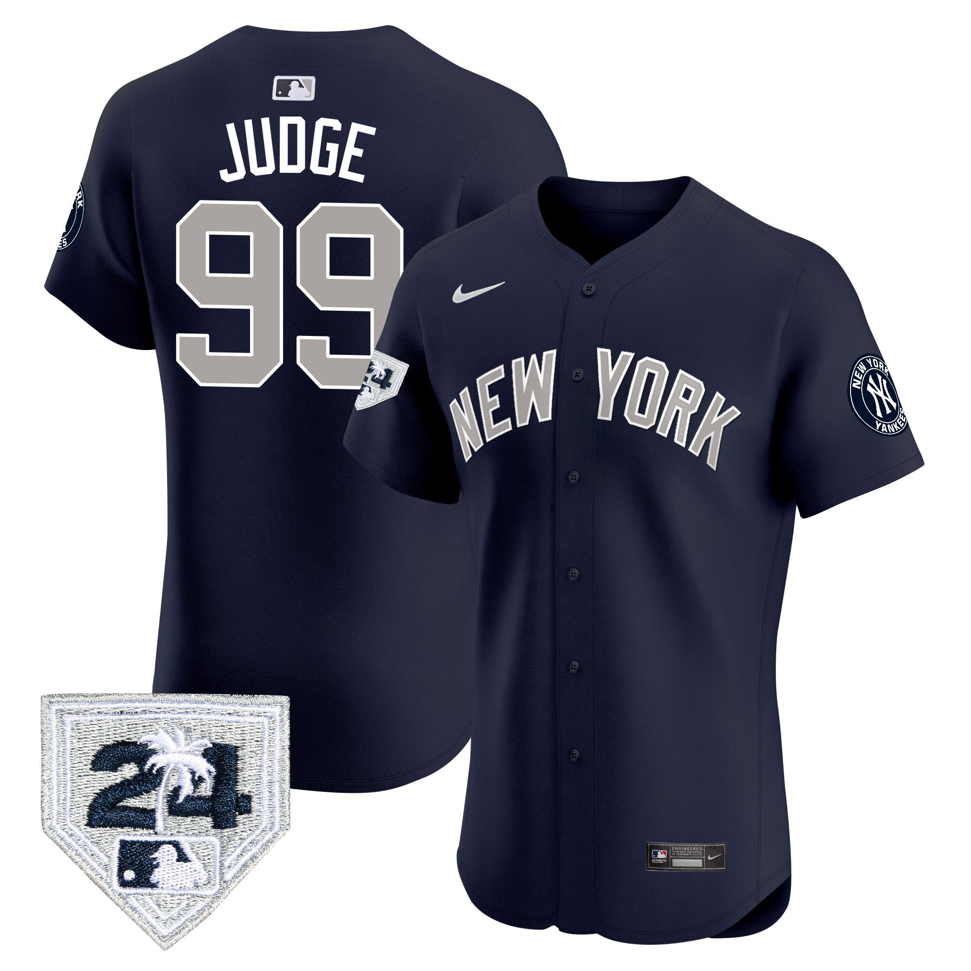 Men’s New York 2024 Spring Training Patch Vapor Premier Elite Jersey V2