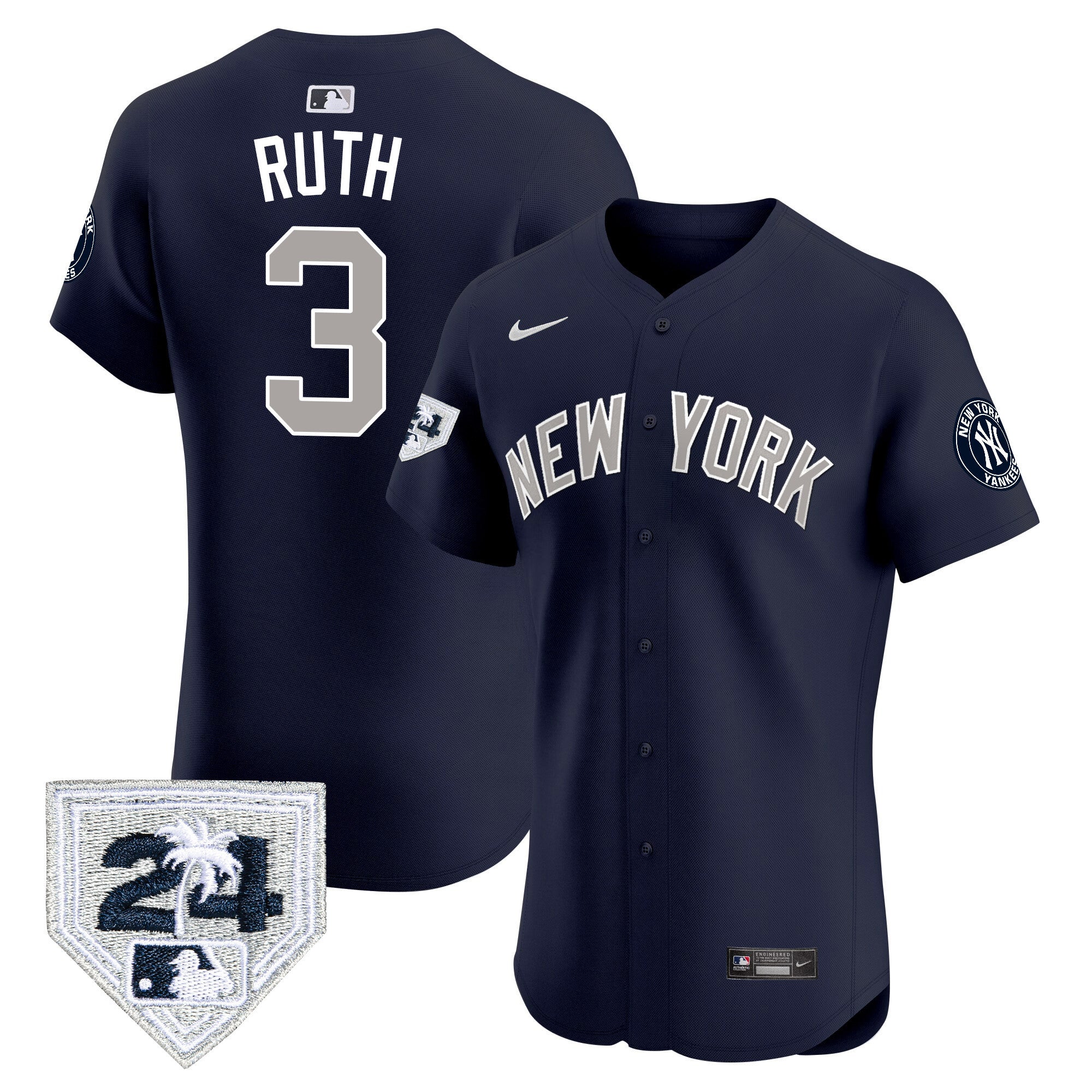 Men’s New York 2024 Spring Training Patch Vapor Premier Elite Jersey V2