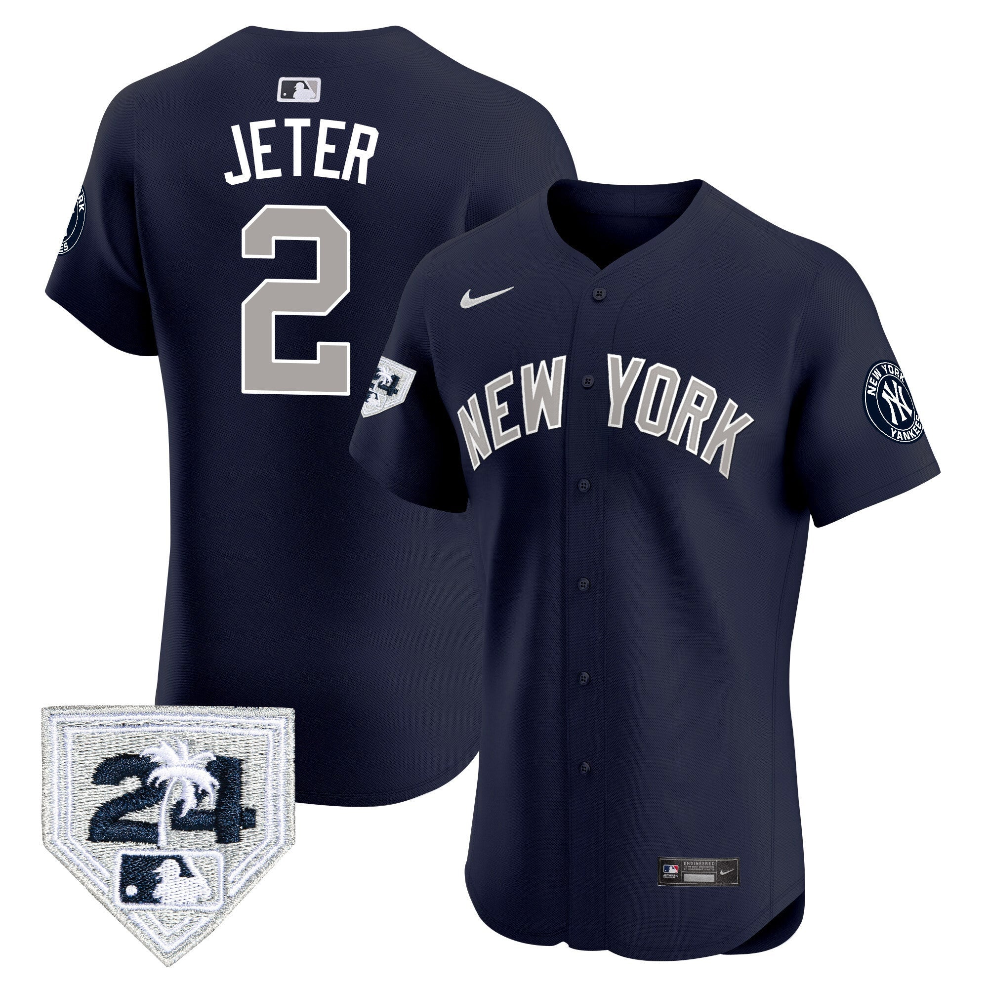 Men’s New York 2024 Spring Training Patch Vapor Premier Elite Jersey V2