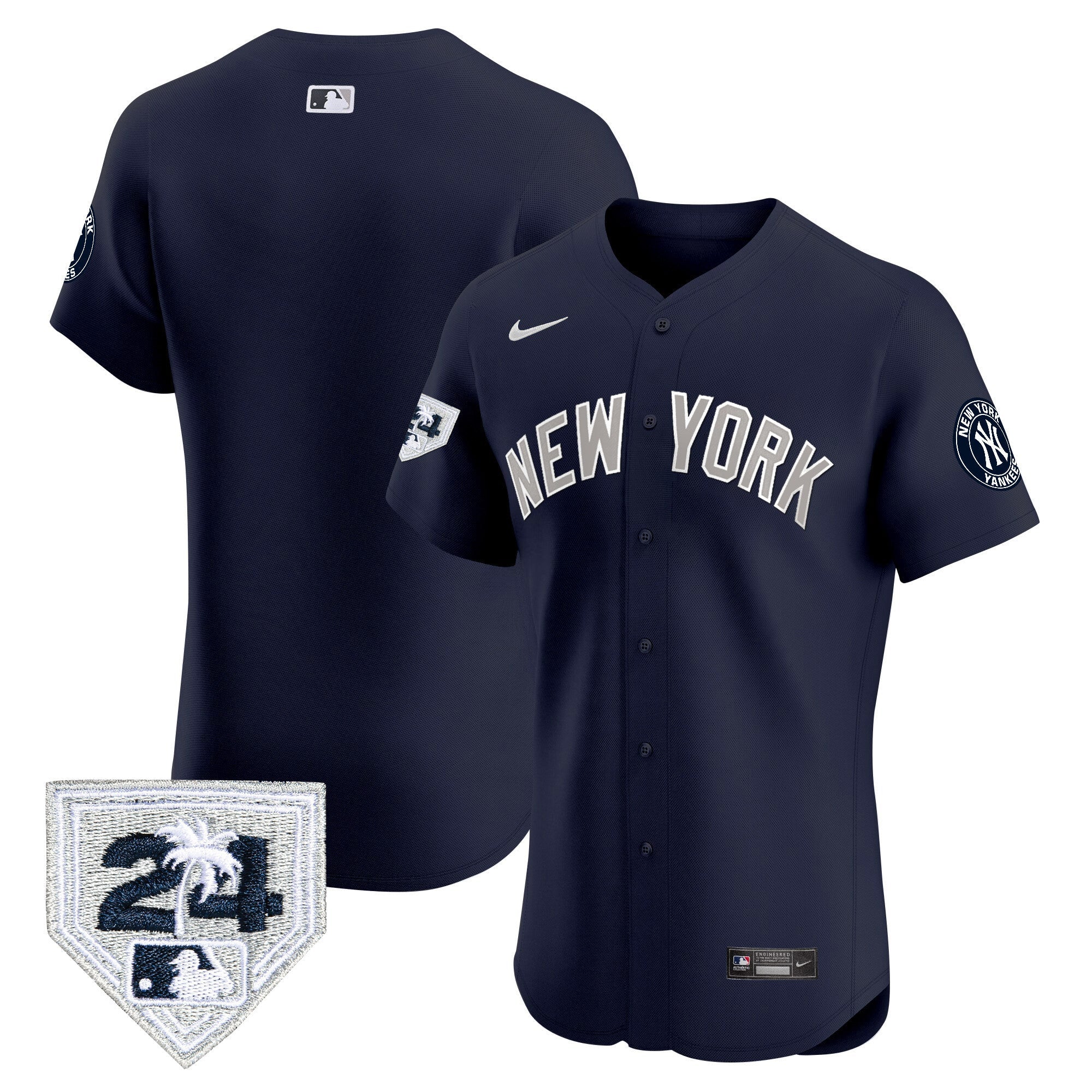 Men’s New York 2024 Spring Training Patch Vapor Premier Elite Jersey V2
