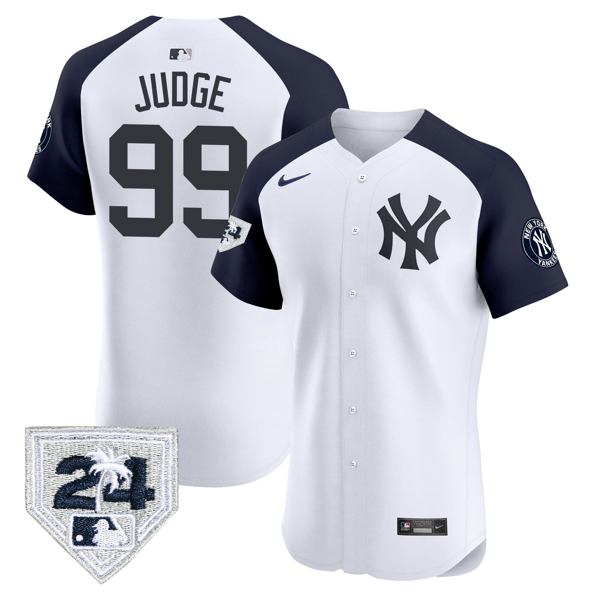 Men’s New York 2024 Spring Training Patch Vapor Premier Elite Jersey V2