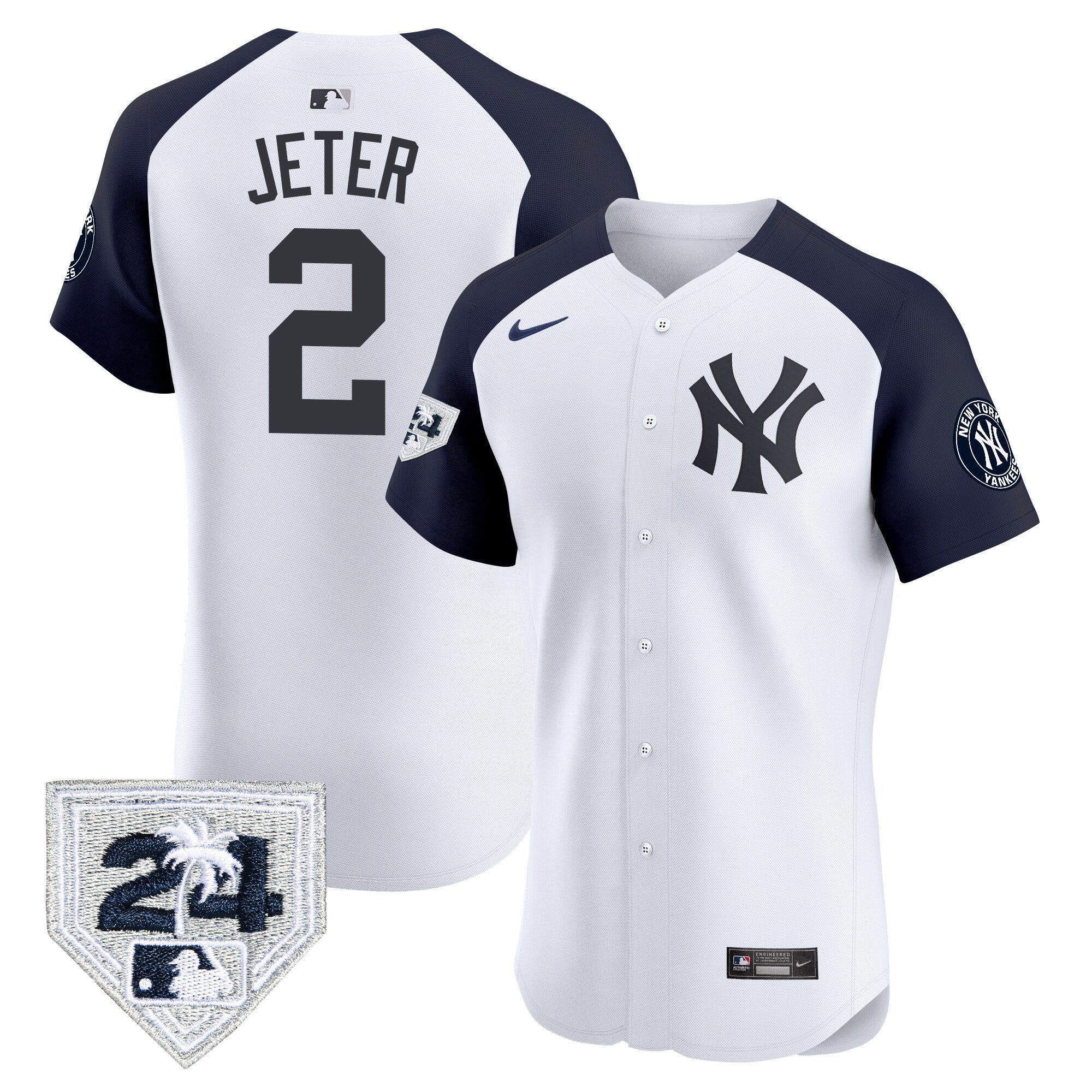 Men’s New York 2024 Spring Training Patch Vapor Premier Elite Jersey V2