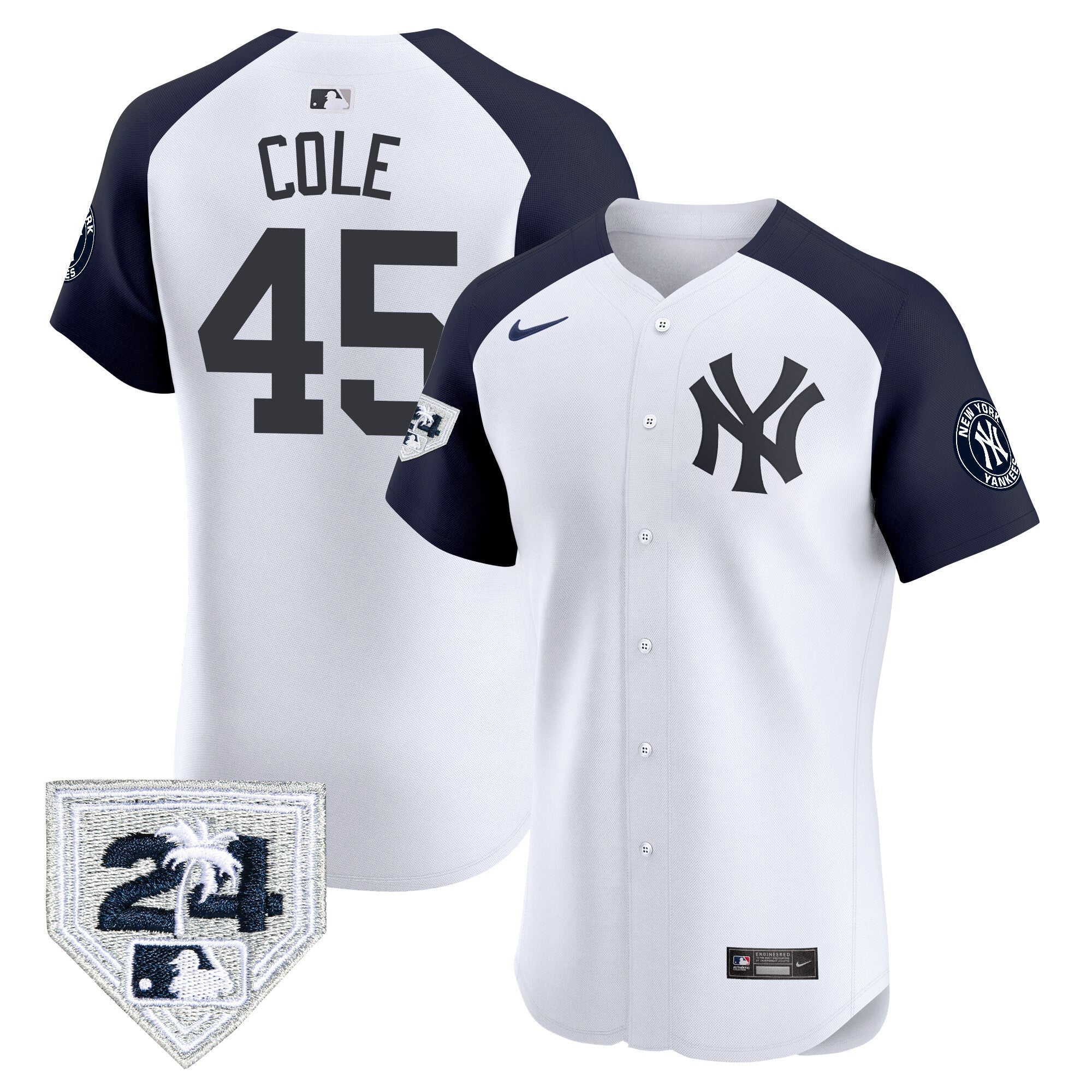 Men’s New York 2024 Spring Training Patch Vapor Premier Elite Jersey V2