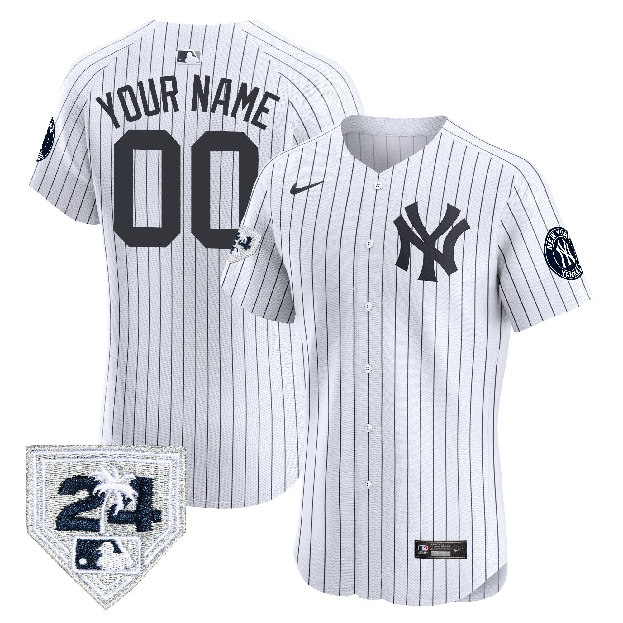 New York 2024 Spring Training Patch Vapor Premier Elite Custom Jersey V2