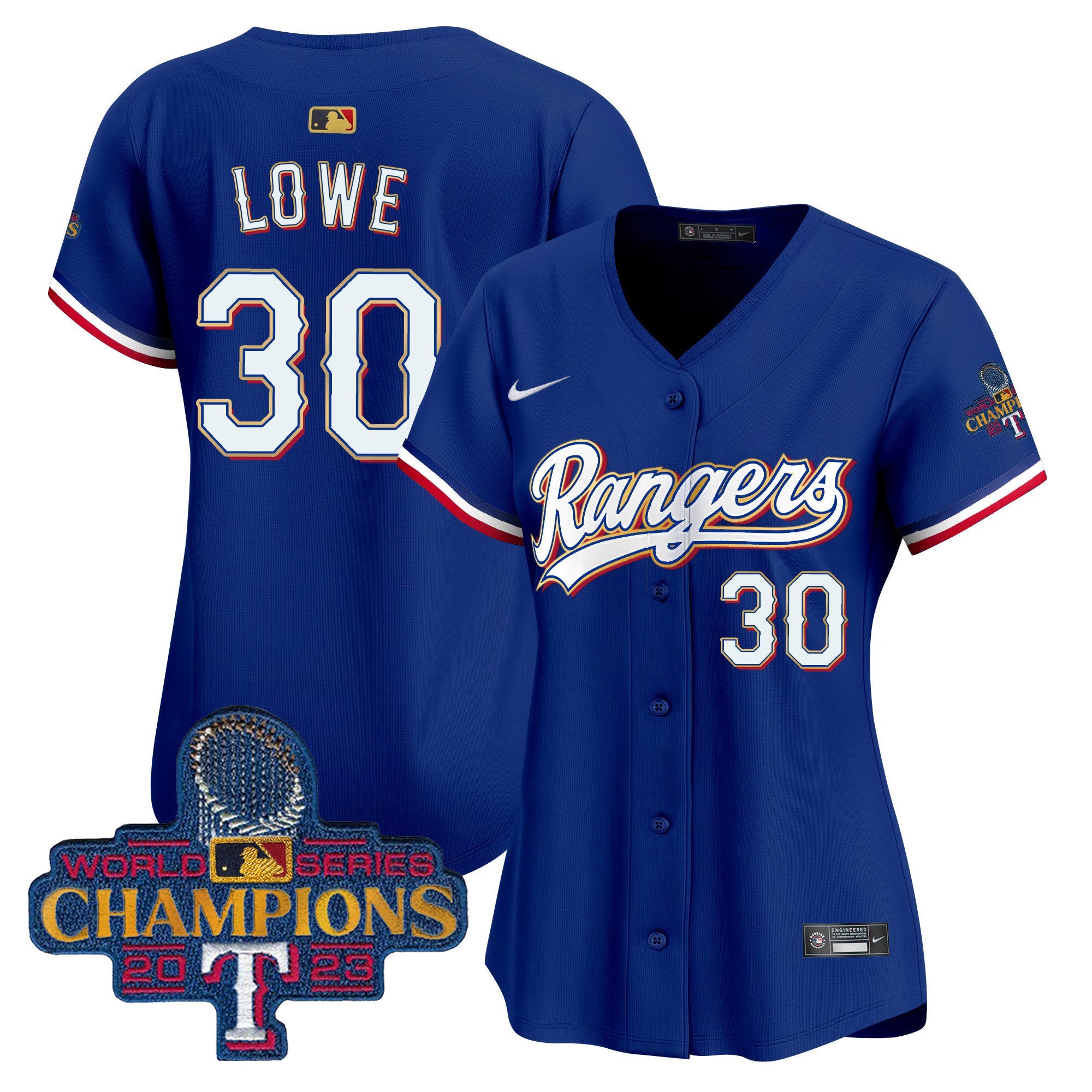 Women’s Texas 2023 World Series Champions Gold Trim Vapor Premier Limited Jersey