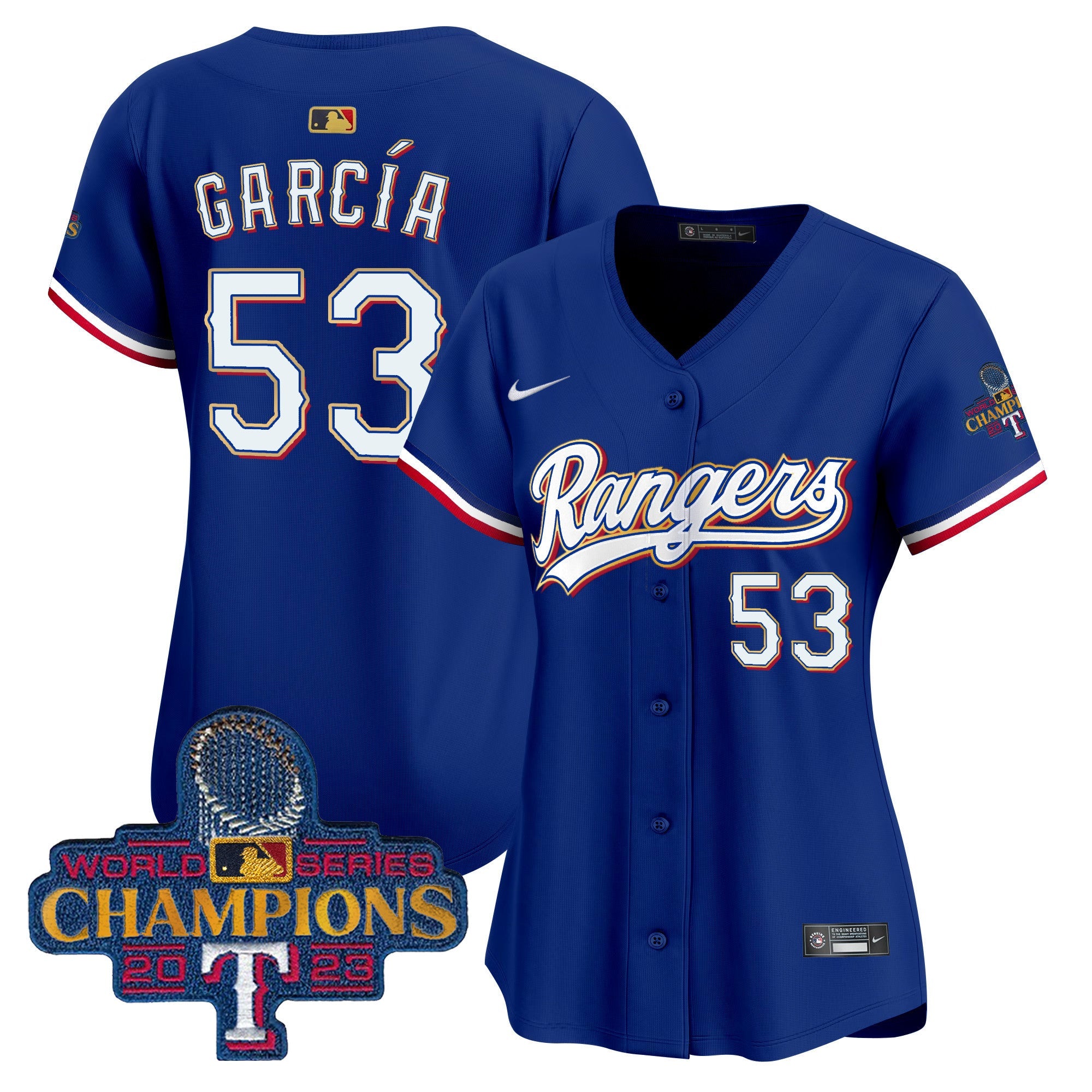 Women’s Texas 2023 World Series Champions Gold Trim Vapor Premier Limited Jersey