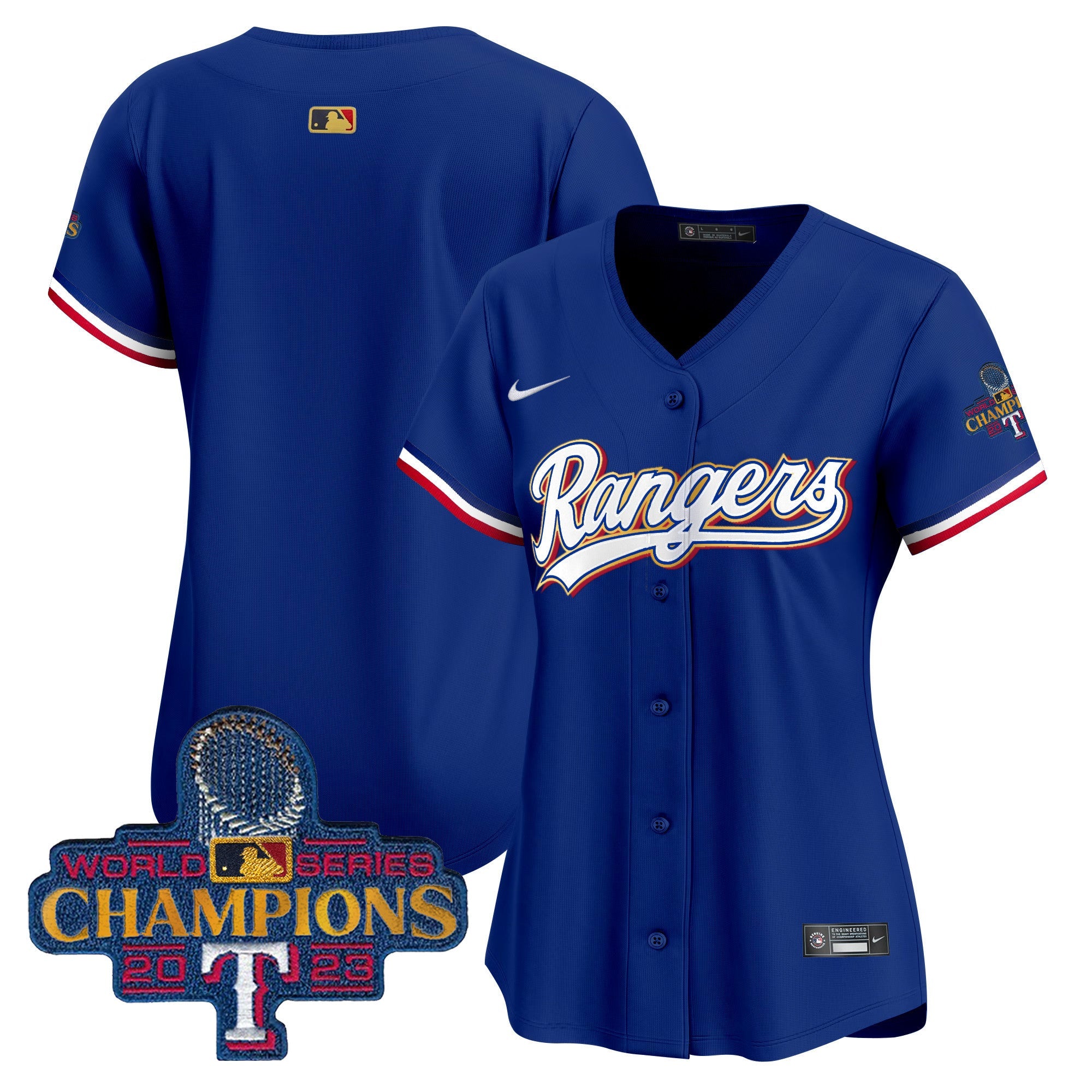 Women’s Texas 2023 World Series Champions Gold Trim Vapor Premier Limited Jersey
