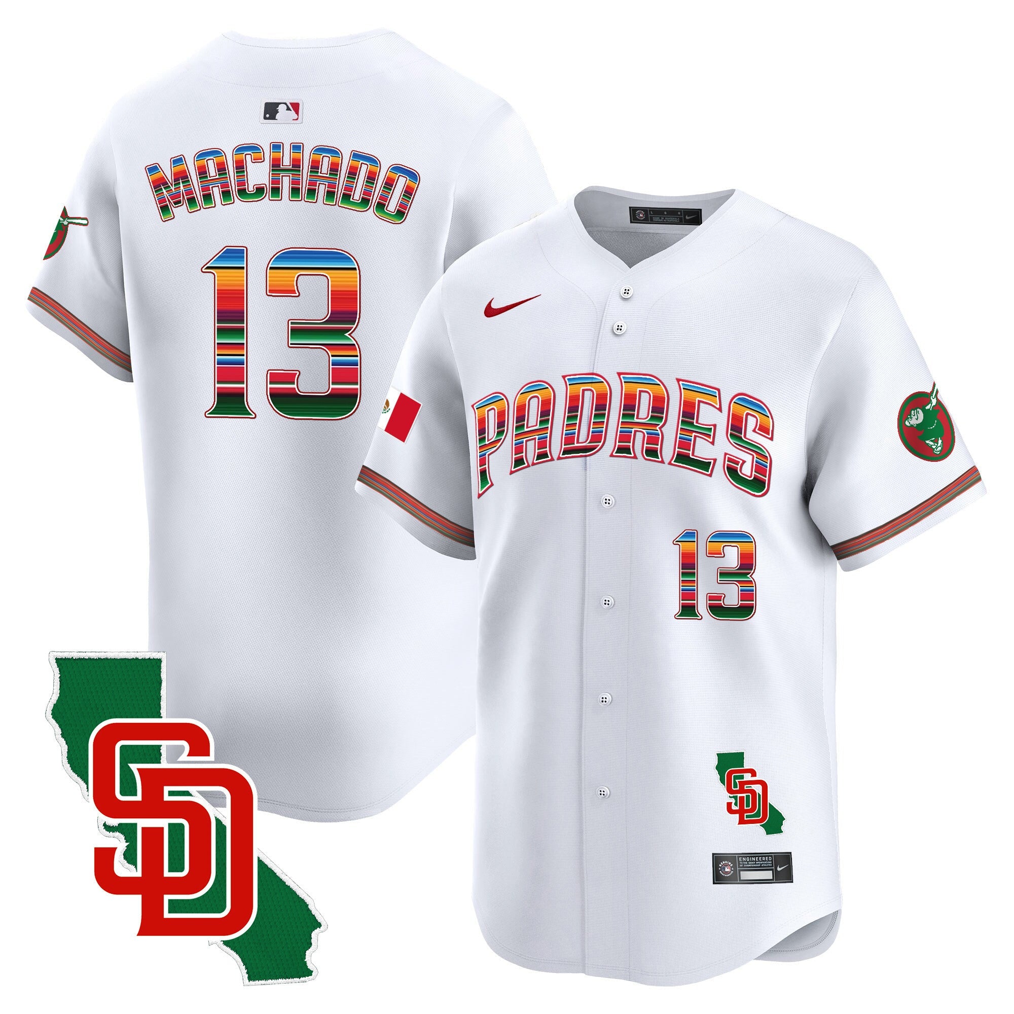 Men’s Mexico California Patch Vapor Premier Limited Jersey
