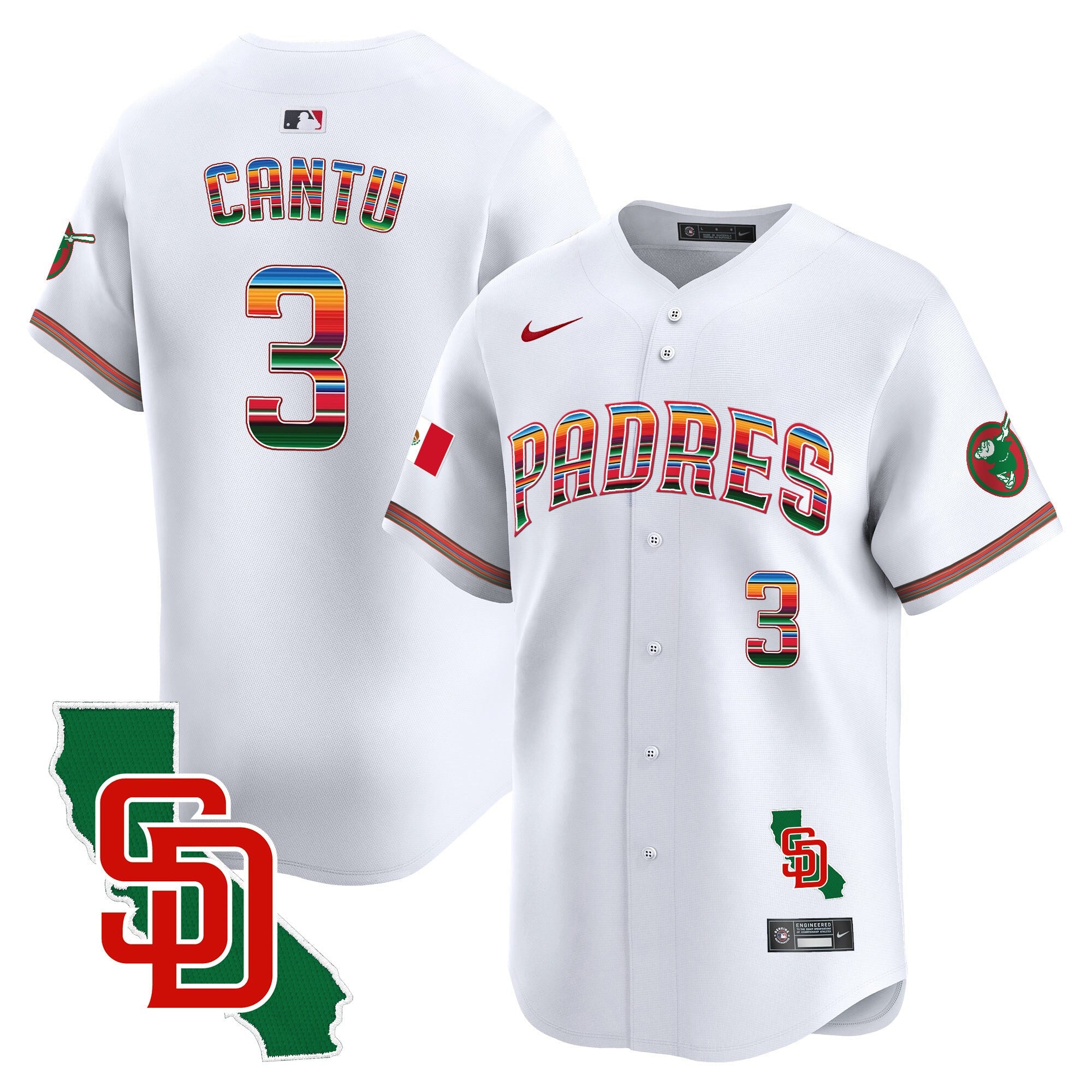 Men’s Mexico California Patch Vapor Premier Limited Jersey