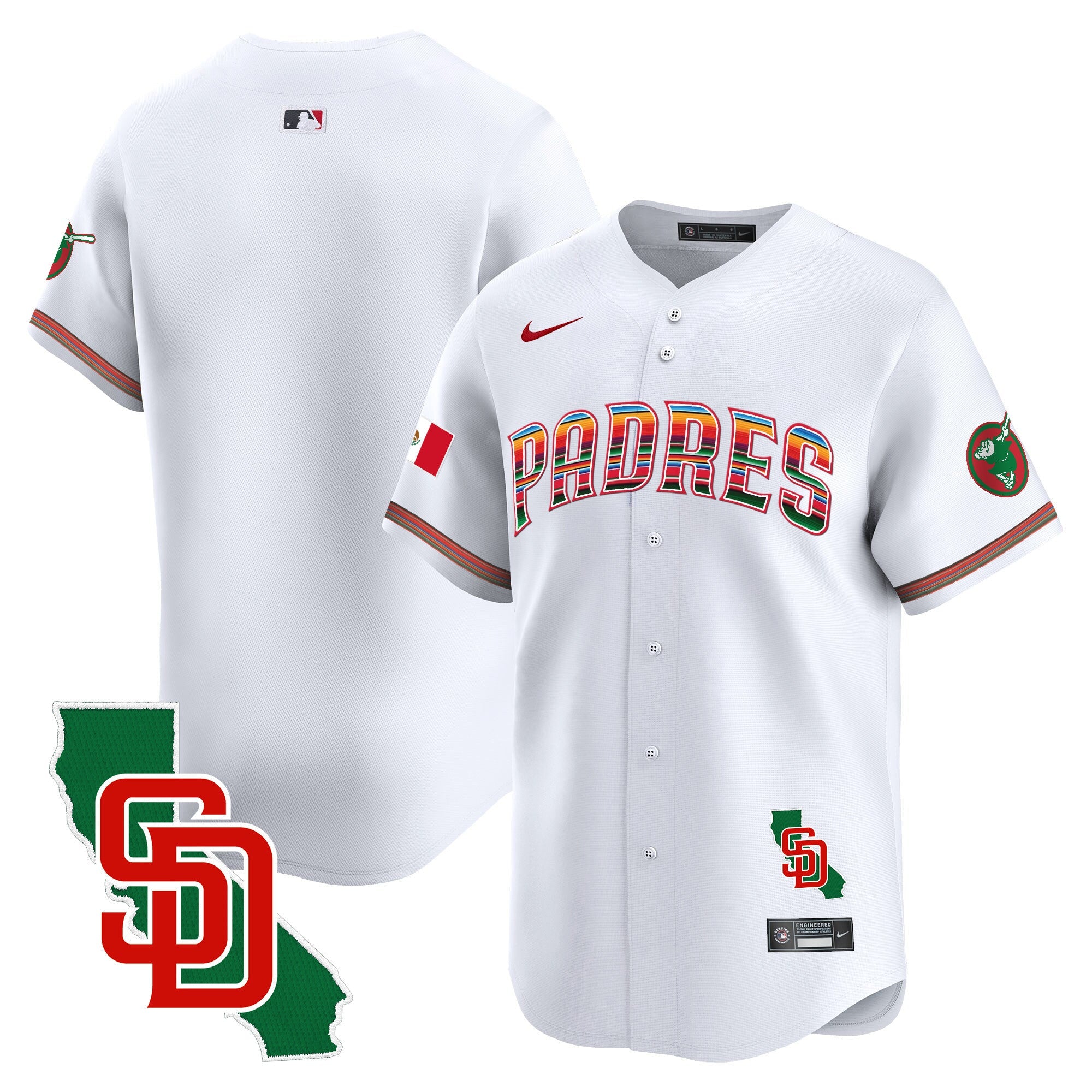 Men’s Mexico California Patch Vapor Premier Limited Jersey
