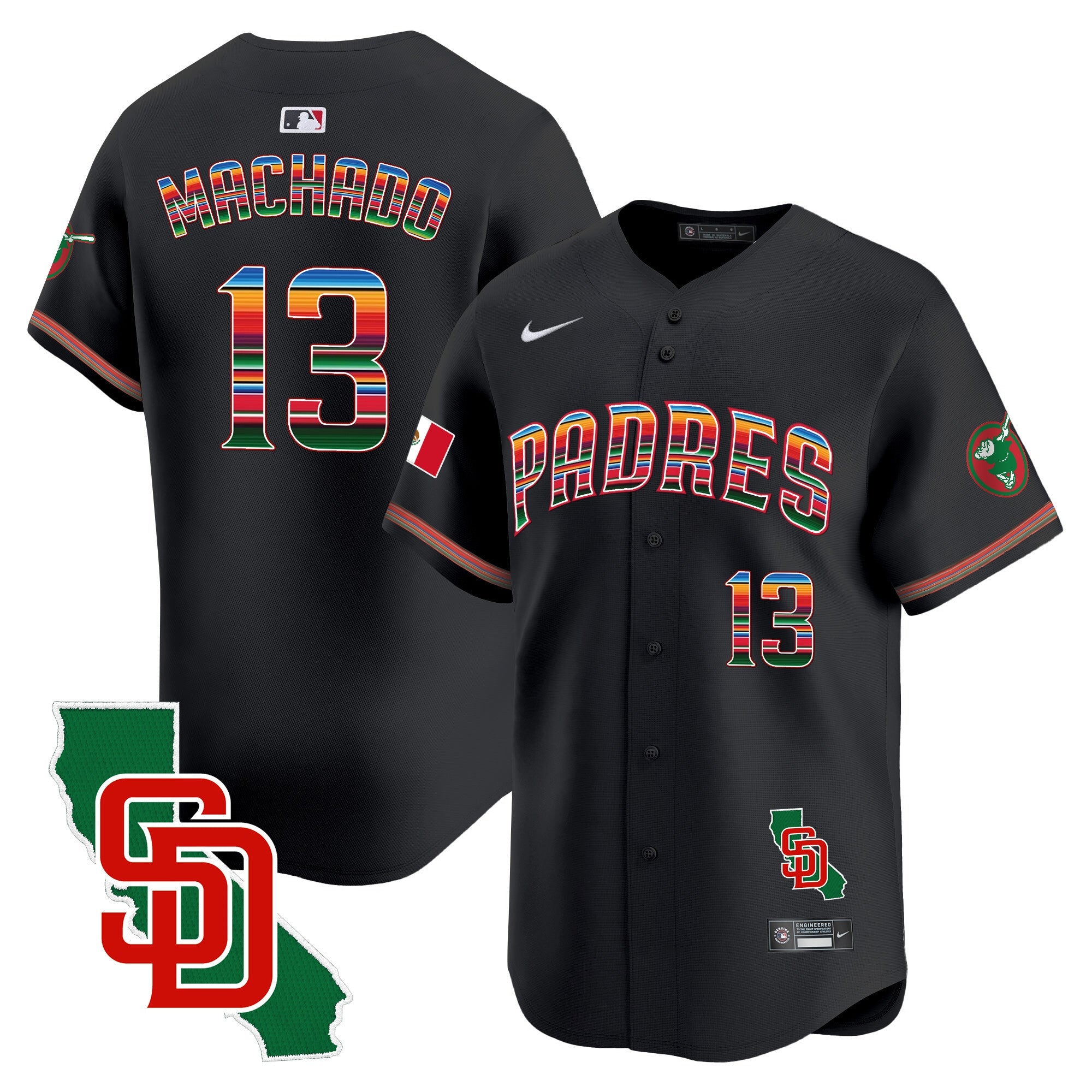 Men’s Mexico California Patch Vapor Premier Limited Jersey