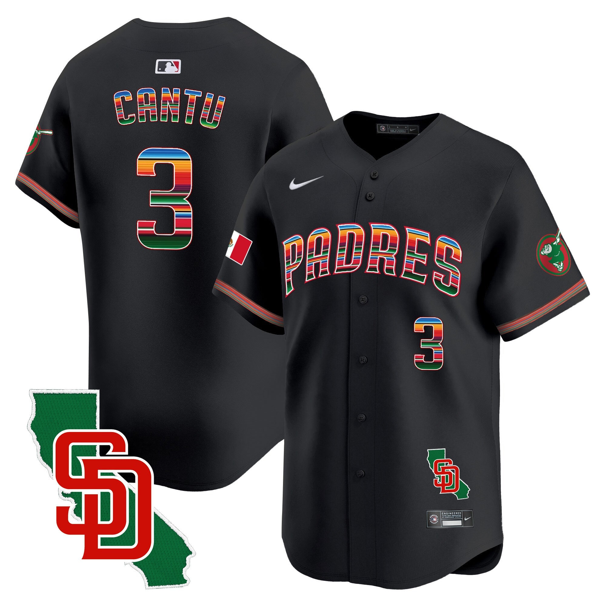 Men’s Mexico California Patch Vapor Premier Limited Jersey