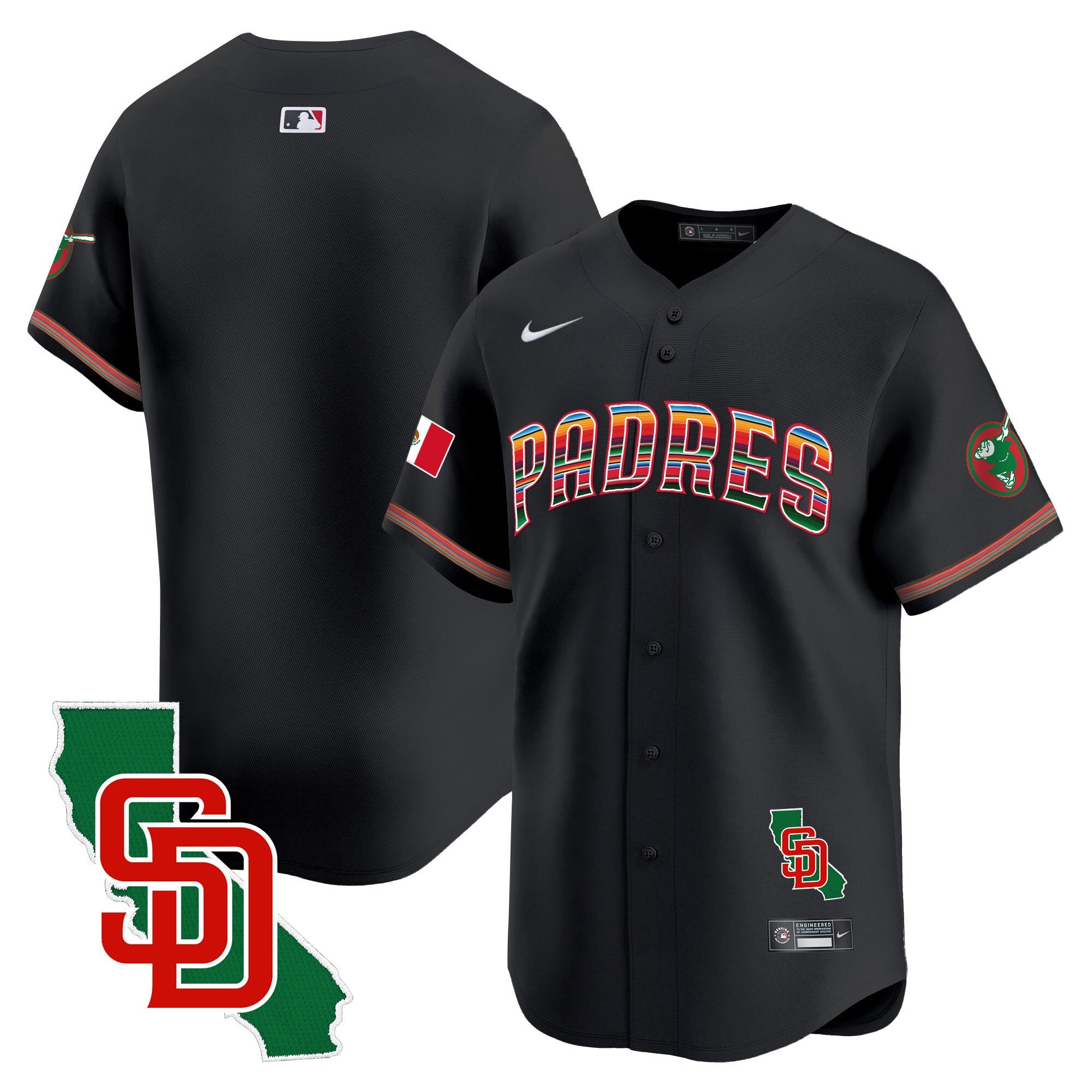 Men’s Mexico California Patch Vapor Premier Limited Jersey