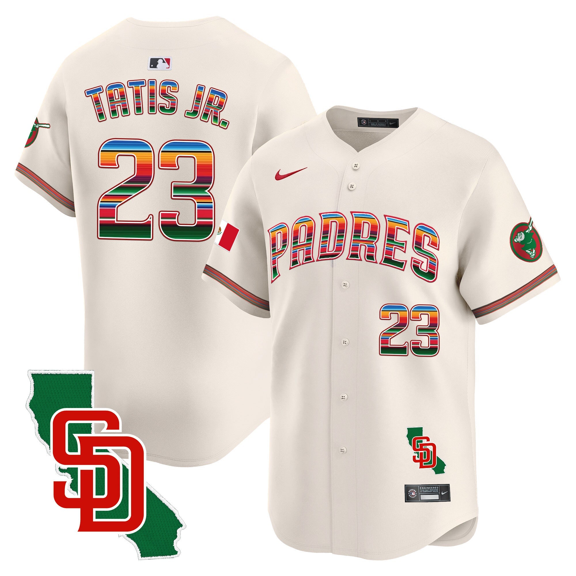 Men’s Mexico California Patch Vapor Premier Limited Jersey