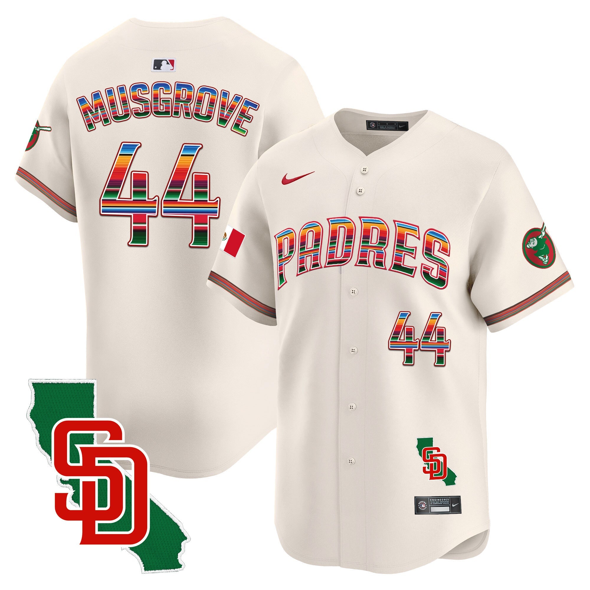 Men’s Mexico California Patch Vapor Premier Limited Jersey